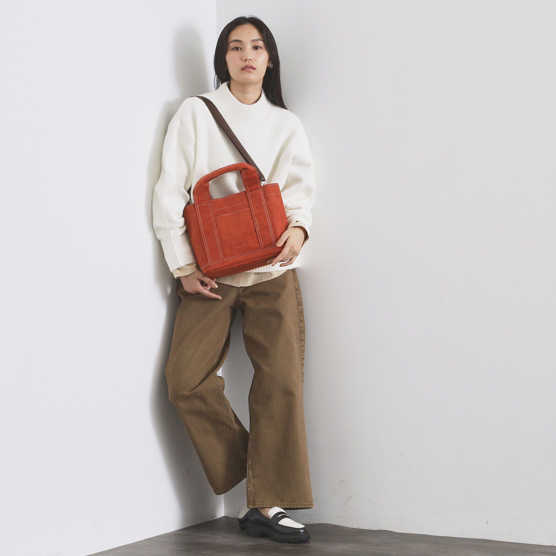 OPAQUE.CLIP「【2WAY／多ポケット】3層セパレートミドルトートバッグ」|トートバッグ|