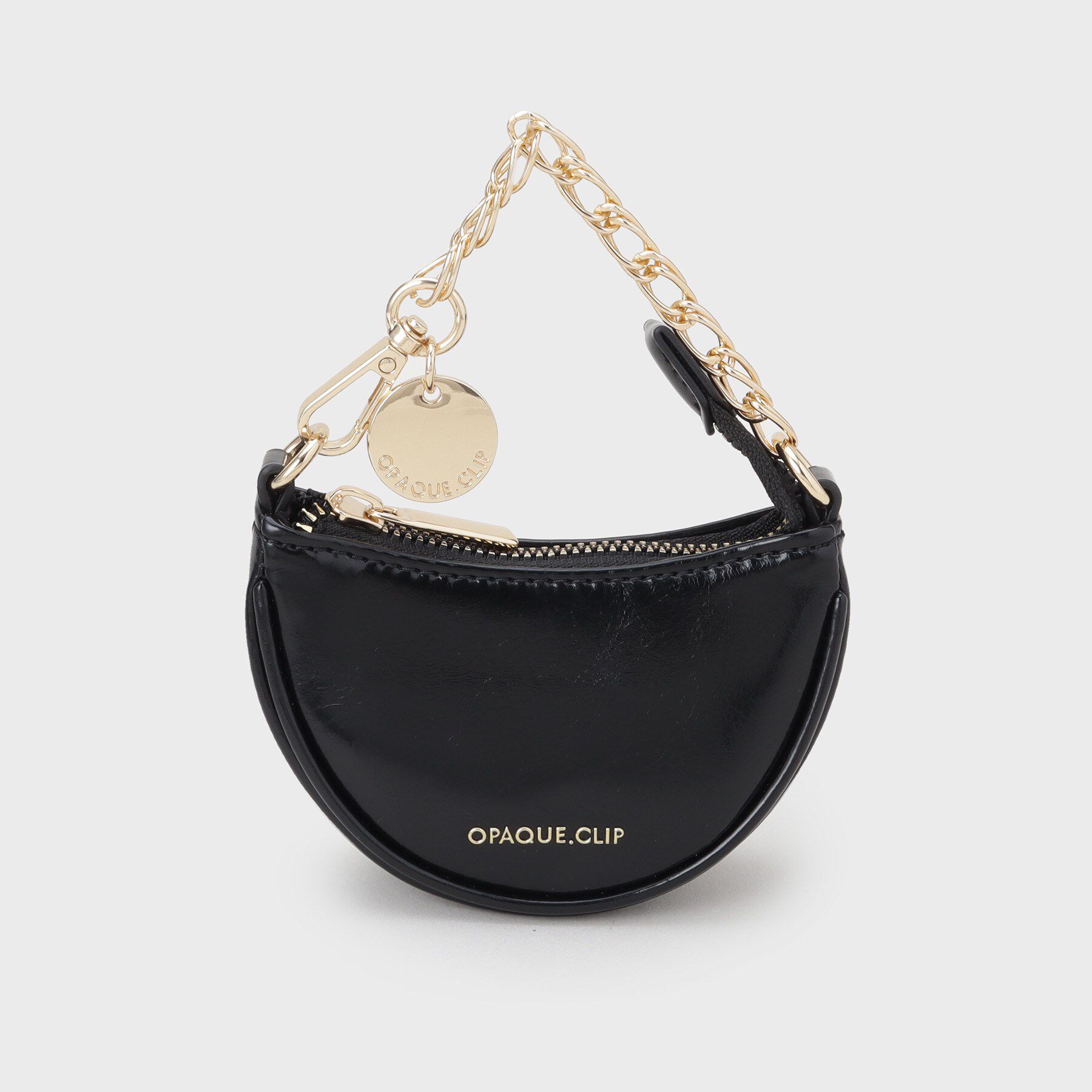 OPAQUE.CLIP「《Can Cam掲載》ミニサイズムーンバッグチャーム」|キーケース|ブラック(019)