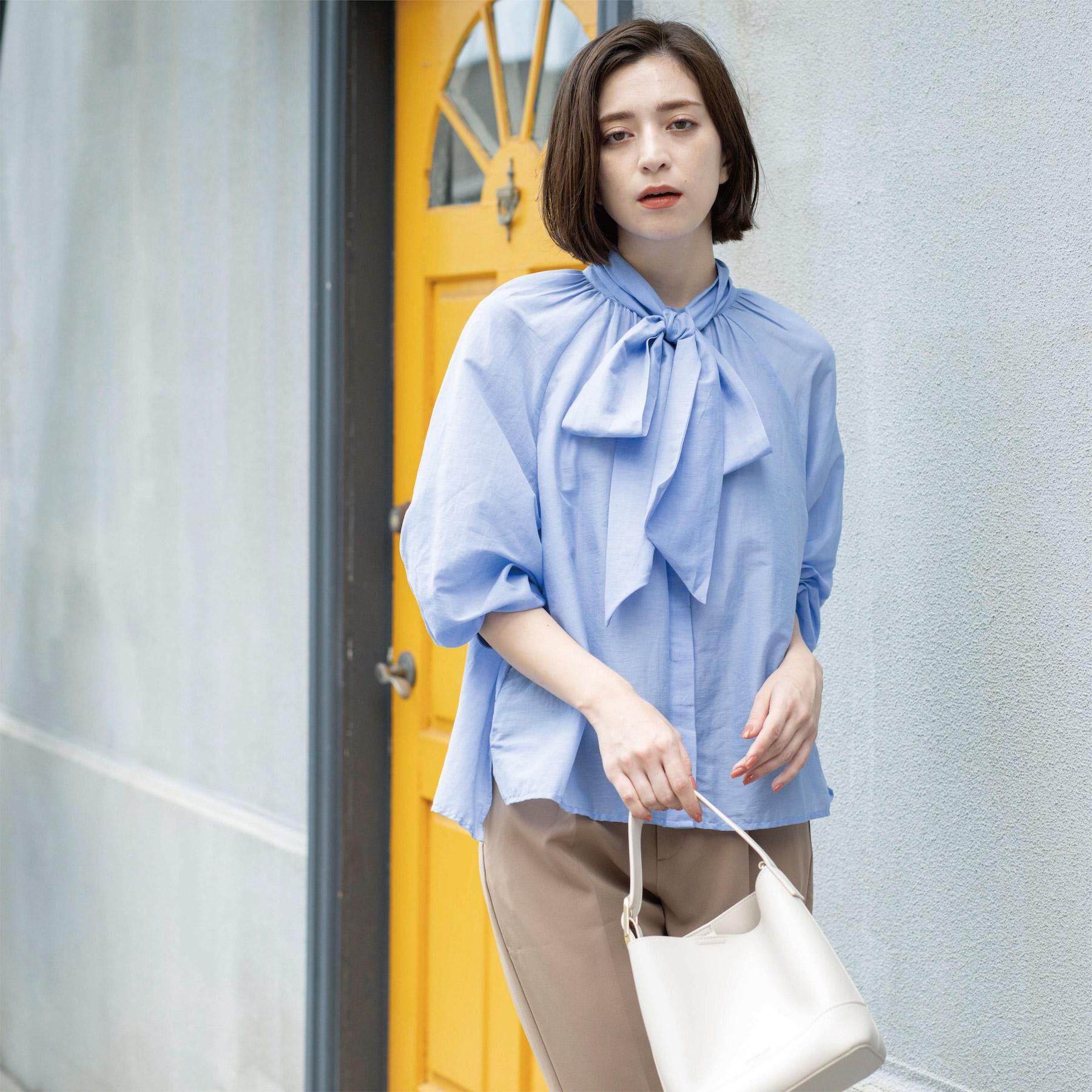 OPAQUE.CLIP「2WAYシアーボウタイブラウス【洗濯機洗い可】」|シャツ・ブラウス|