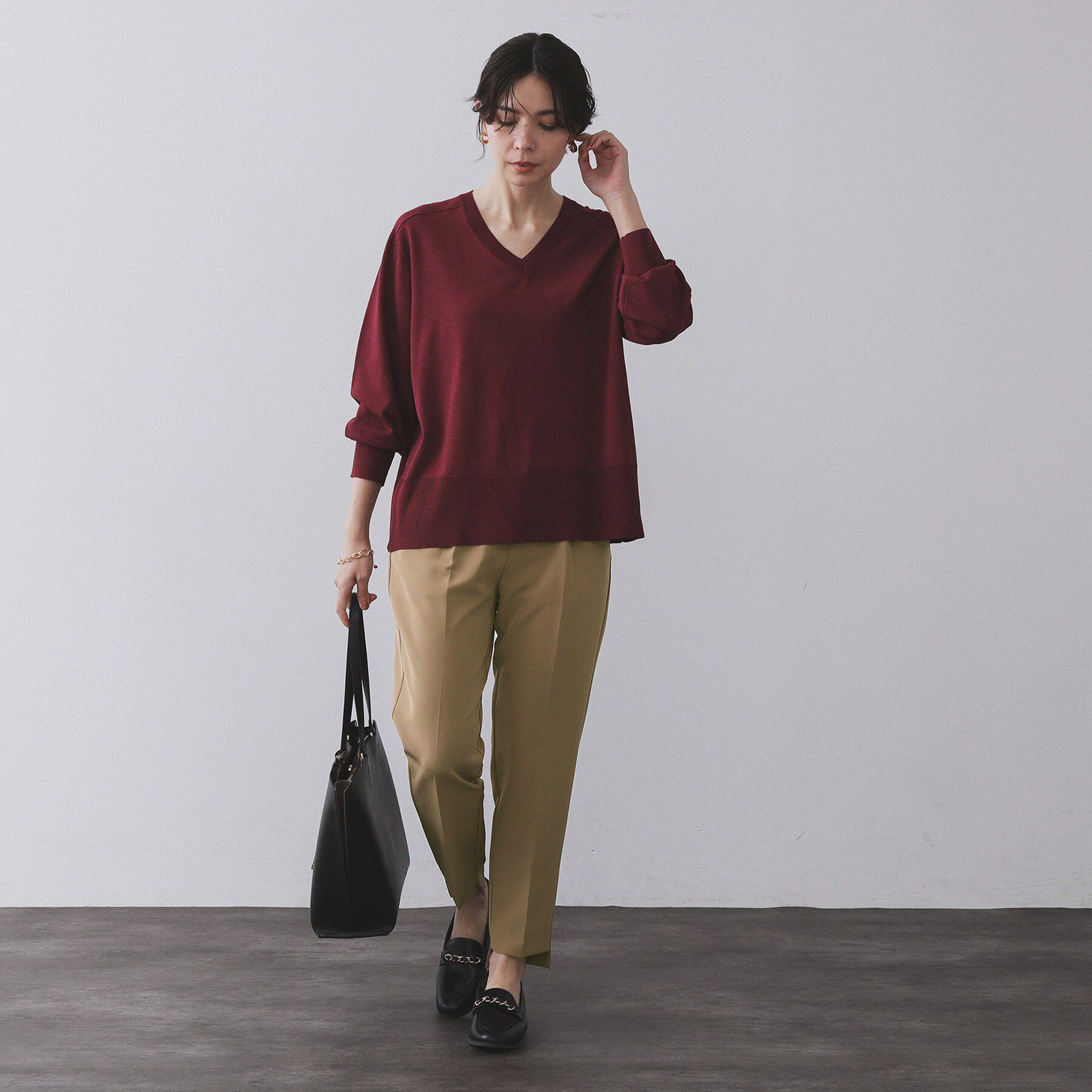 OPAQUE.CLIP「ステップヘムテーパードパンツ/セットアップ対応可【洗濯機洗い可】」|その他|