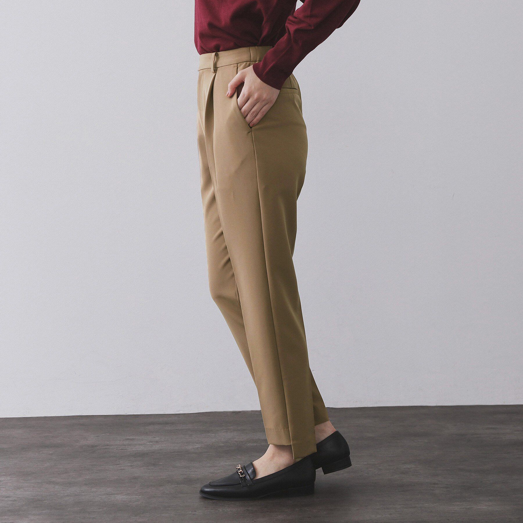 OPAQUE.CLIP「ステップヘムテーパードパンツ/セットアップ対応可【洗濯機洗い可】」|その他|