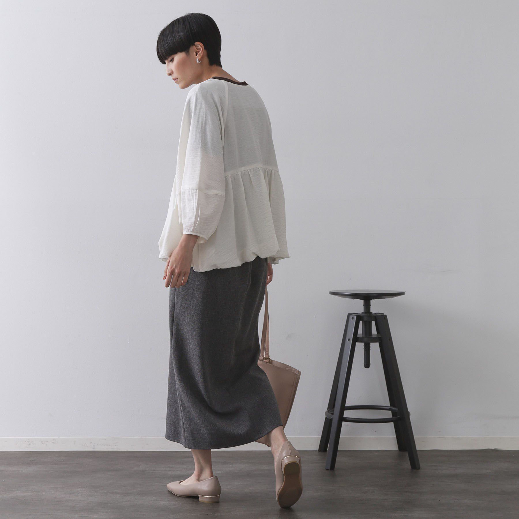 OPAQUE.CLIP「シアーバルーンペプラムブルゾン【洗える】」|ブルゾン・スタジャン|