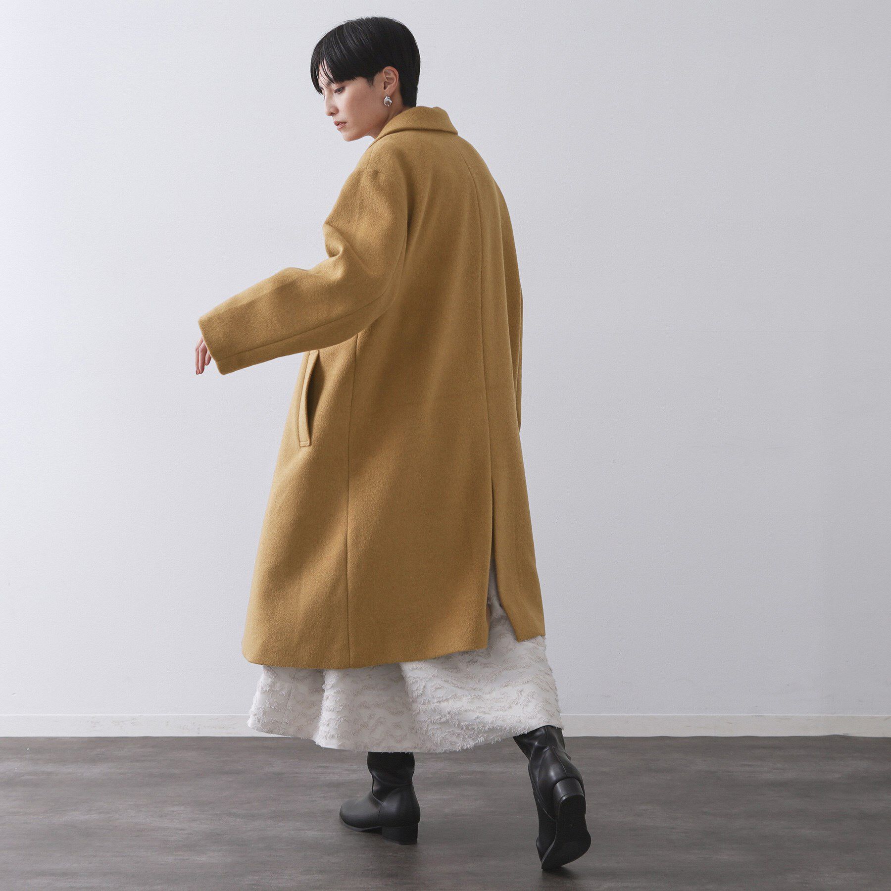 OPAQUE.CLIP「カシミヤブレンドウールチェスターコート」|チェスターコート|