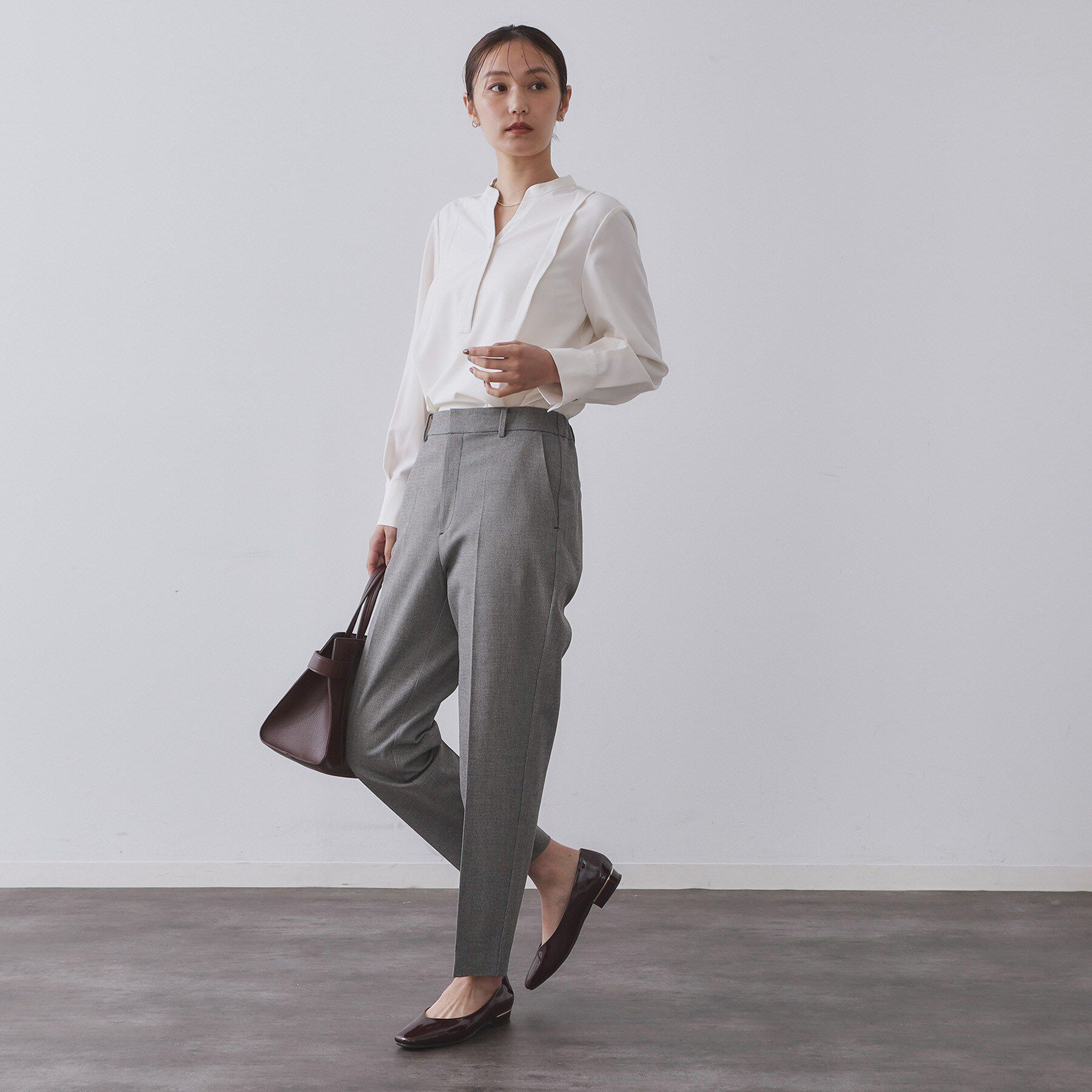 OPAQUE.CLIP「ウォームタッチ テーパードパンツ【洗濯機洗OK/ストレッチ】」|その他|