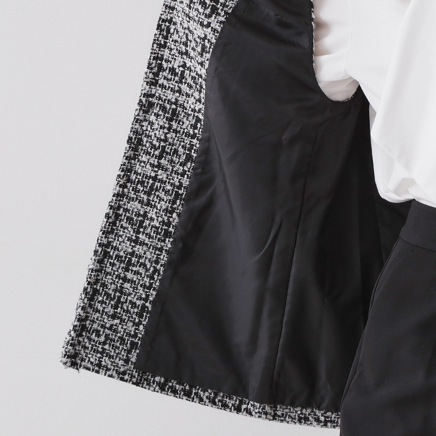 OPAQUE.CLIP「《通勤対応》ツイードジレ【洗える】」|ベスト・ジレ|