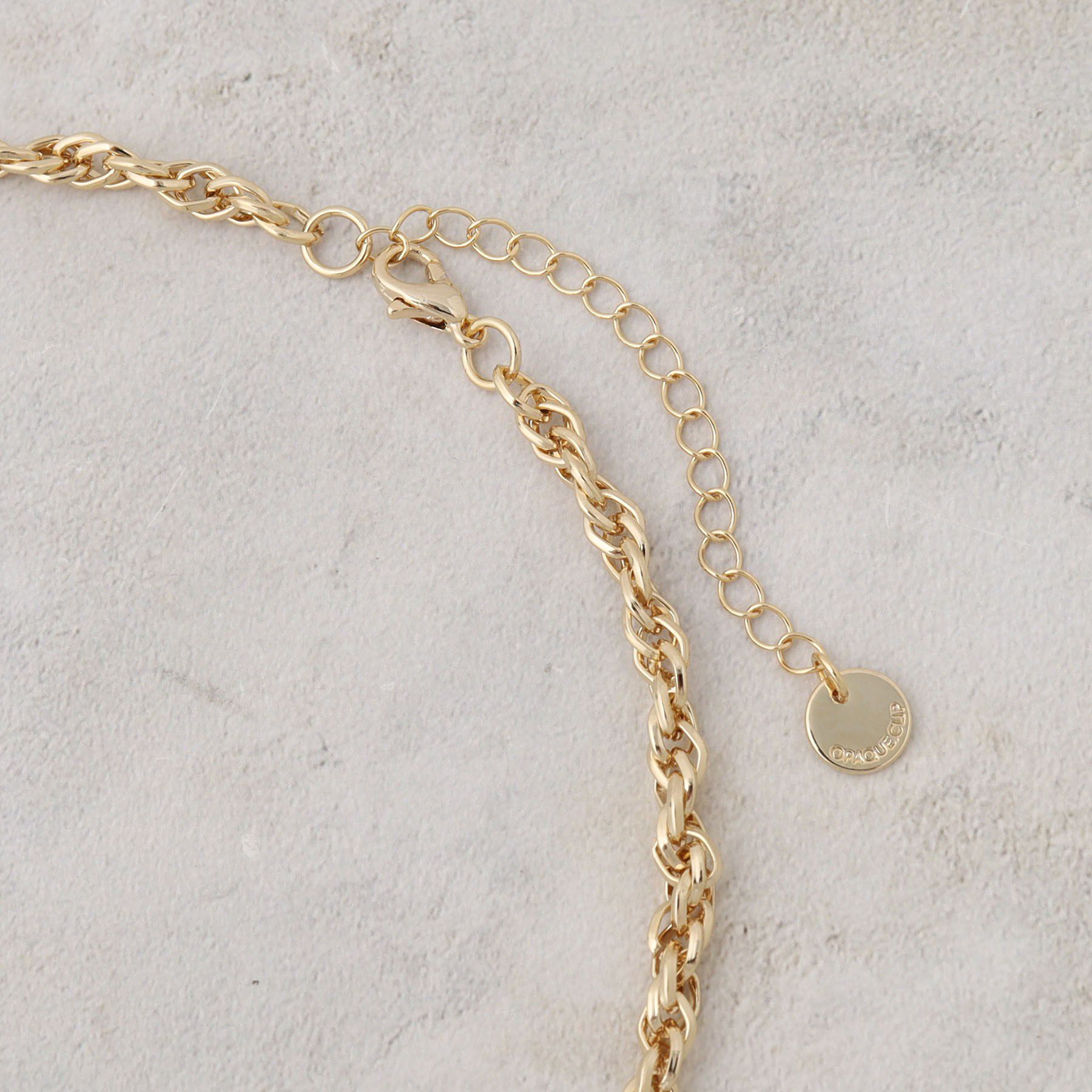 OPAQUE.CLIP「ねじれチェーンネックレス」|ネックレス|