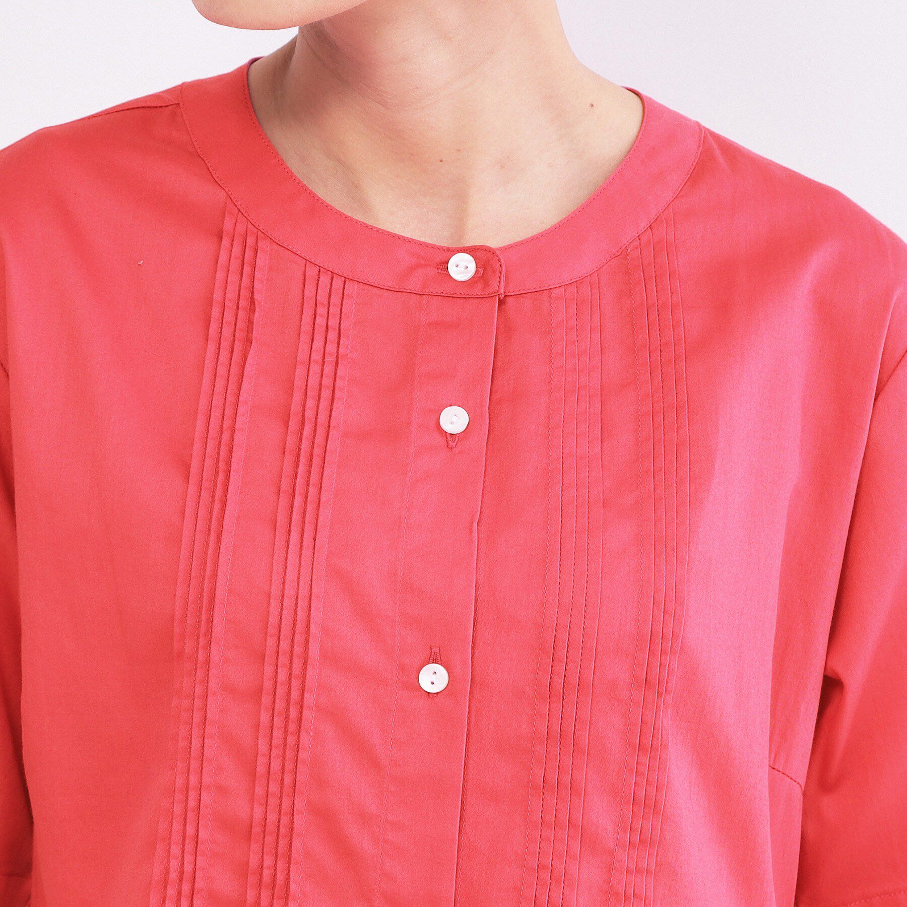 OPAQUE.CLIP「ピンタックアシメペプラムブラウス【洗濯機ＯＫ】」|シャツ・ブラウス|