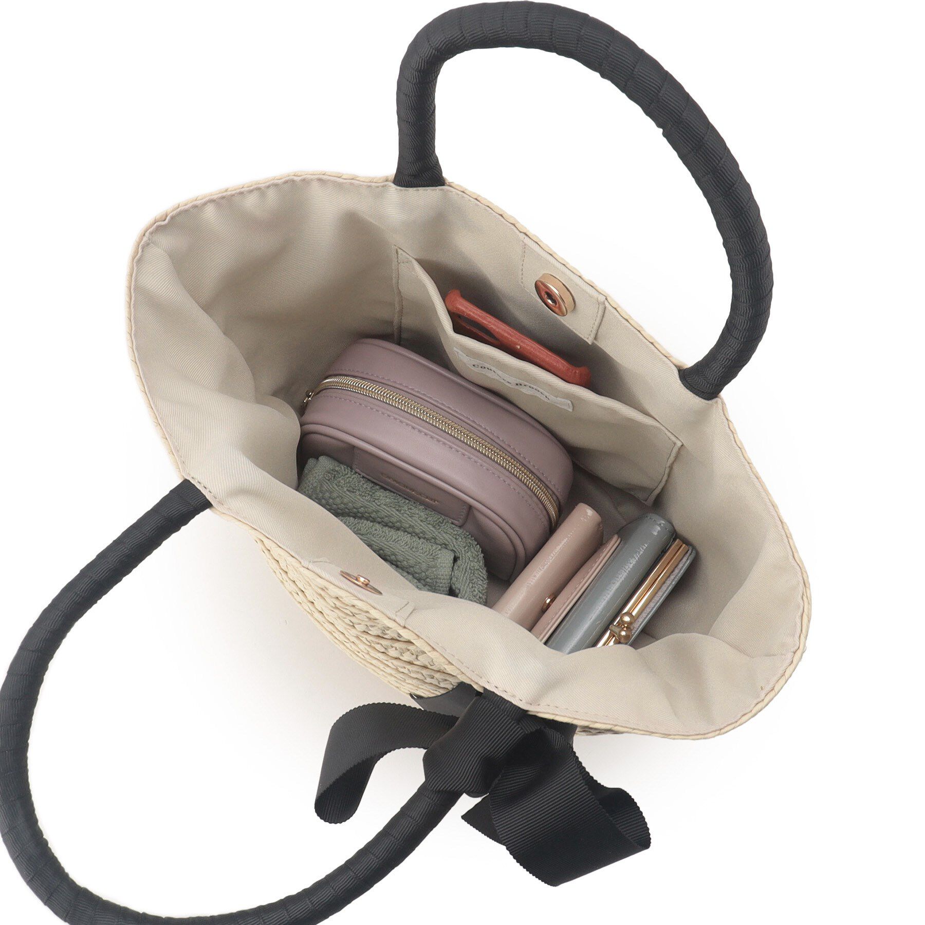 Couture broach「リボンディティールかごトートバッグ」|トートバッグ|