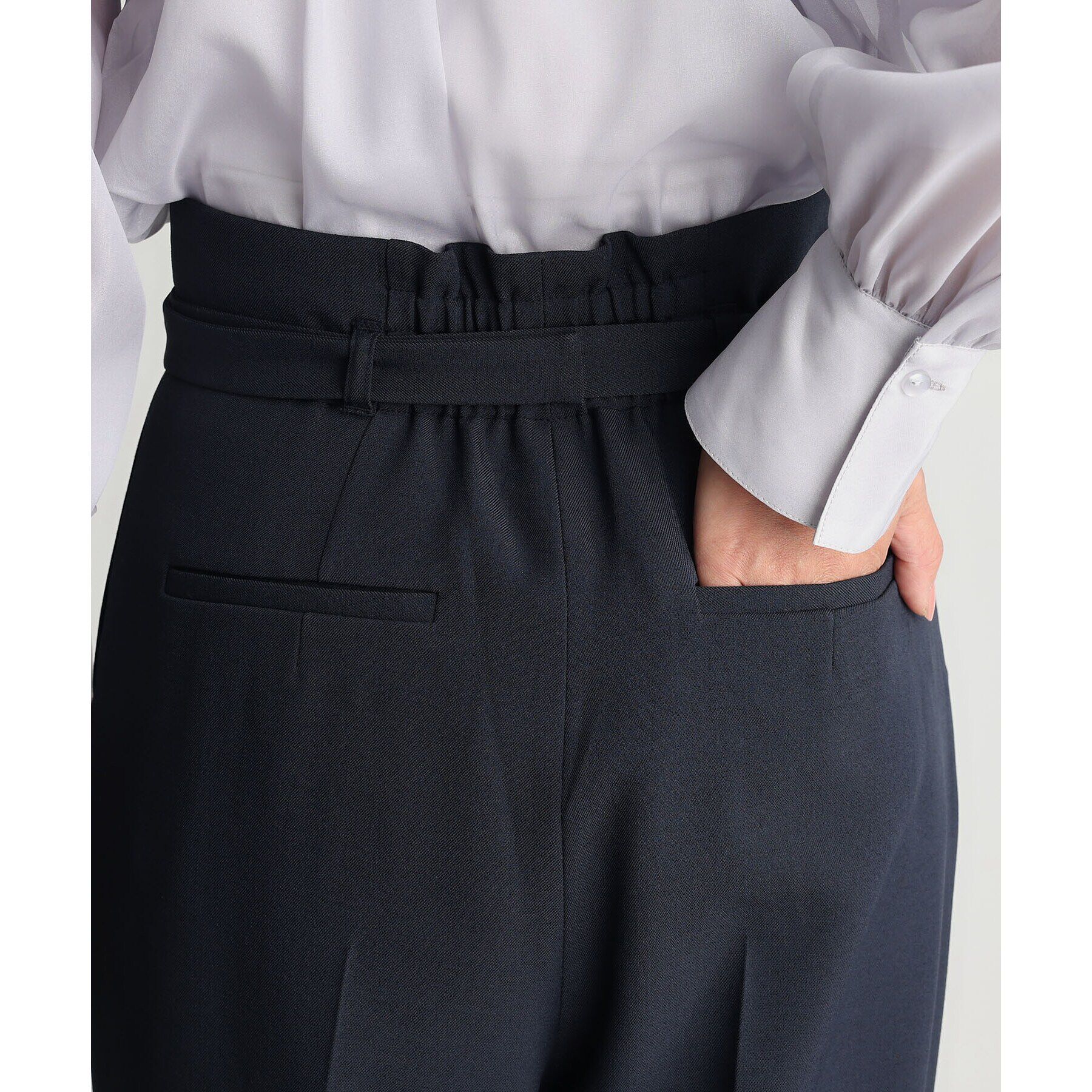 THE SHOP TK「【ONOFF活躍／セレモニー／通勤】CAVIAN タックワイドパンツ／洗える」|その他|