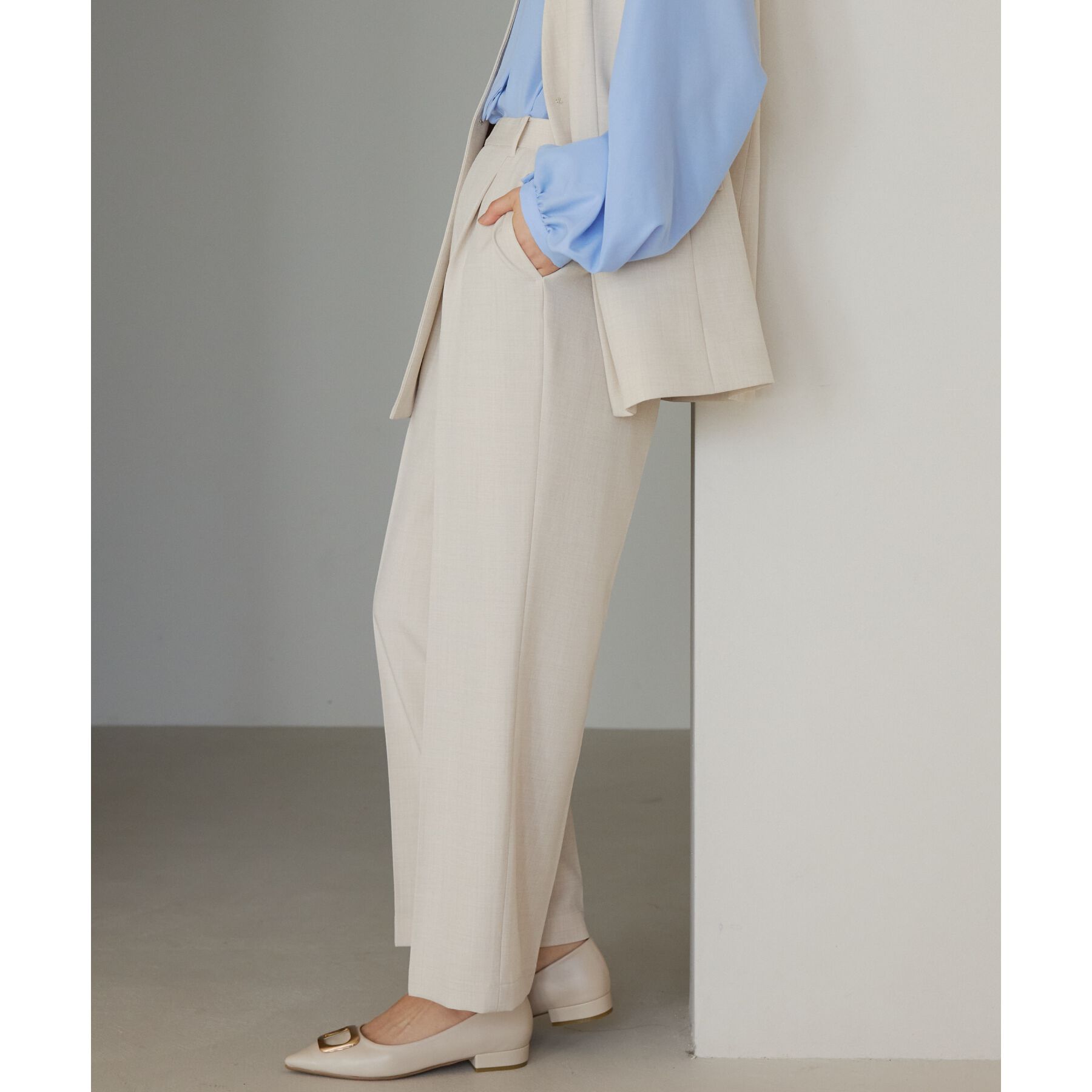 THE SHOP TK「【CAVIAN】ベーシックワイドパンツ/洗濯機OK」|その他|