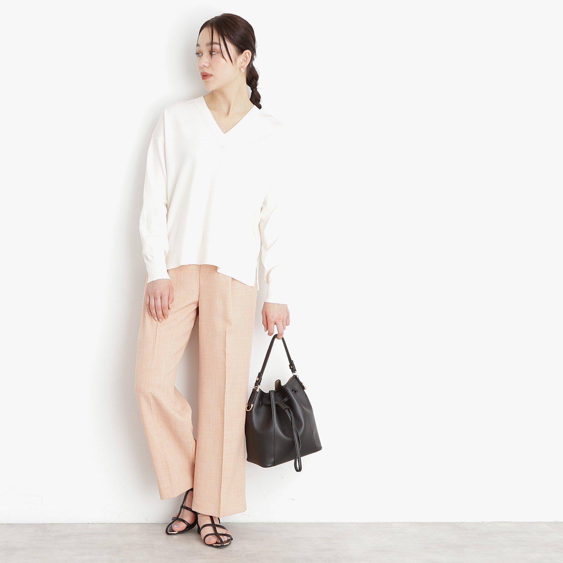 THE SHOP TK「巾着合皮バッグ」|ショルダー・メッセンジャー|