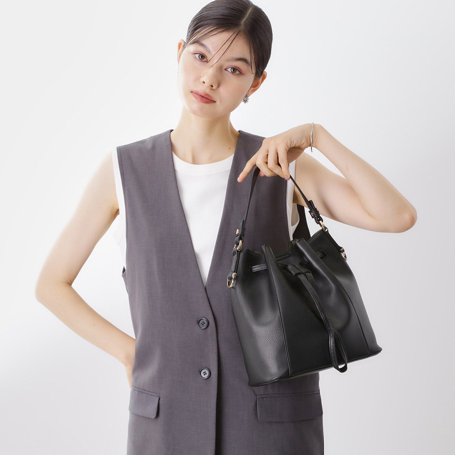 THE SHOP TK「巾着2WAYショルダーバッグ」|ショルダー・メッセンジャー|