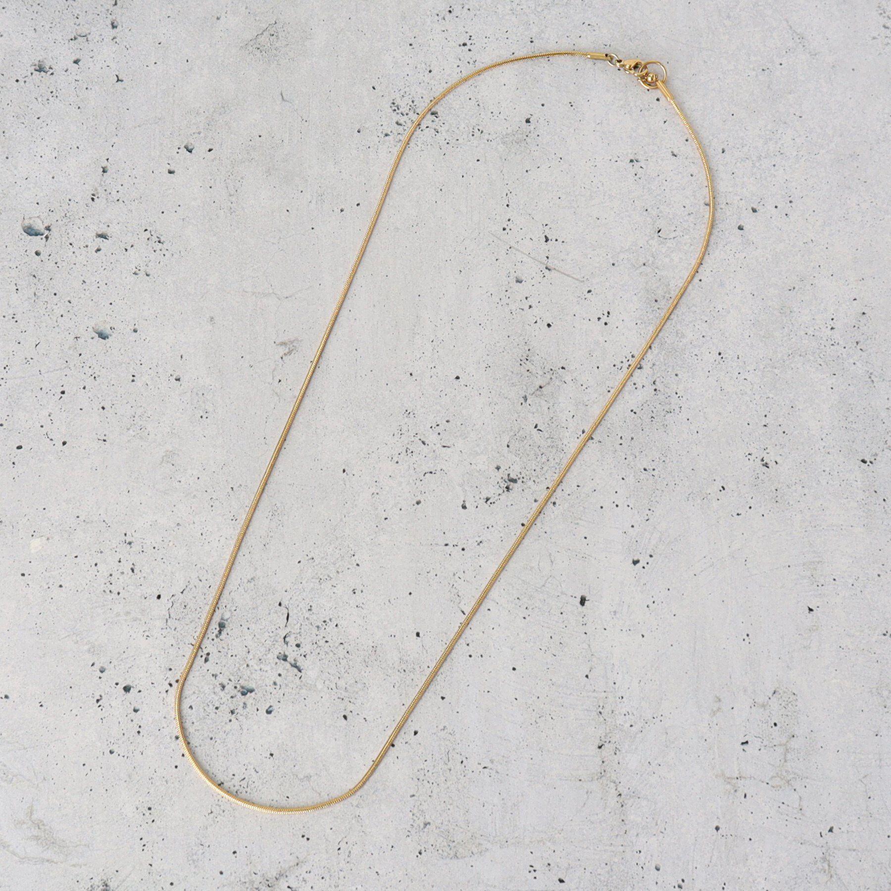 THE SHOP TK「ステンレススネークロングネックレス」|ネックレス|