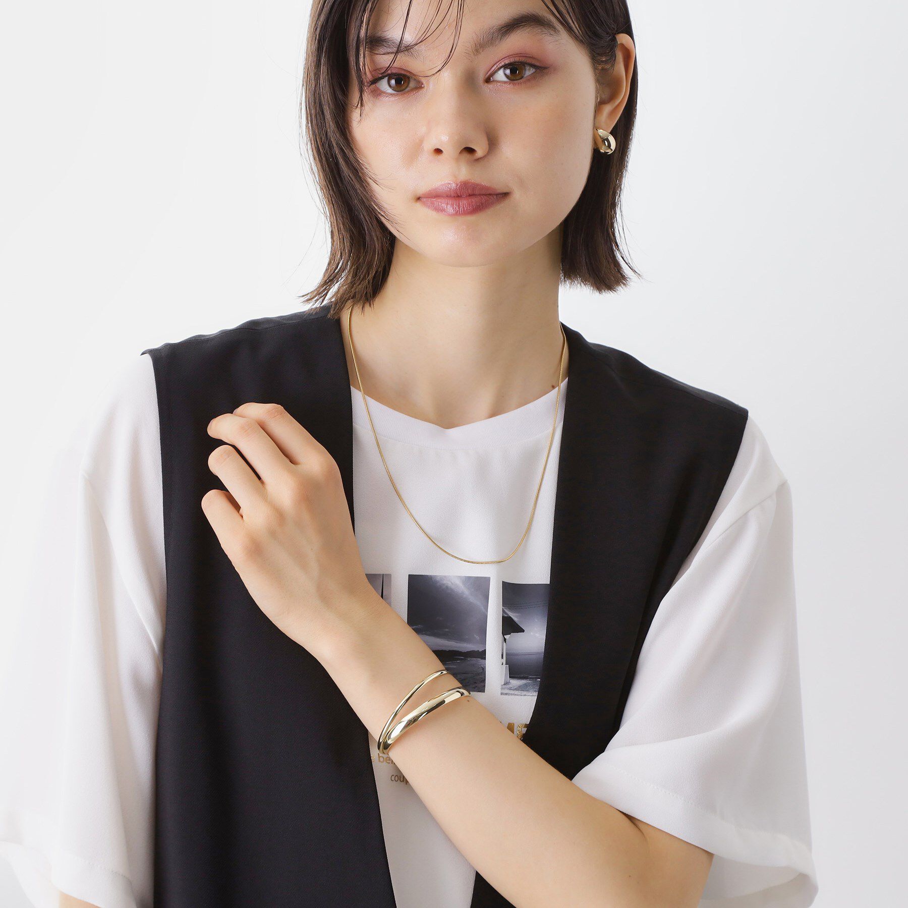 THE SHOP TK「ステンレススネークロングネックレス」|ネックレス|