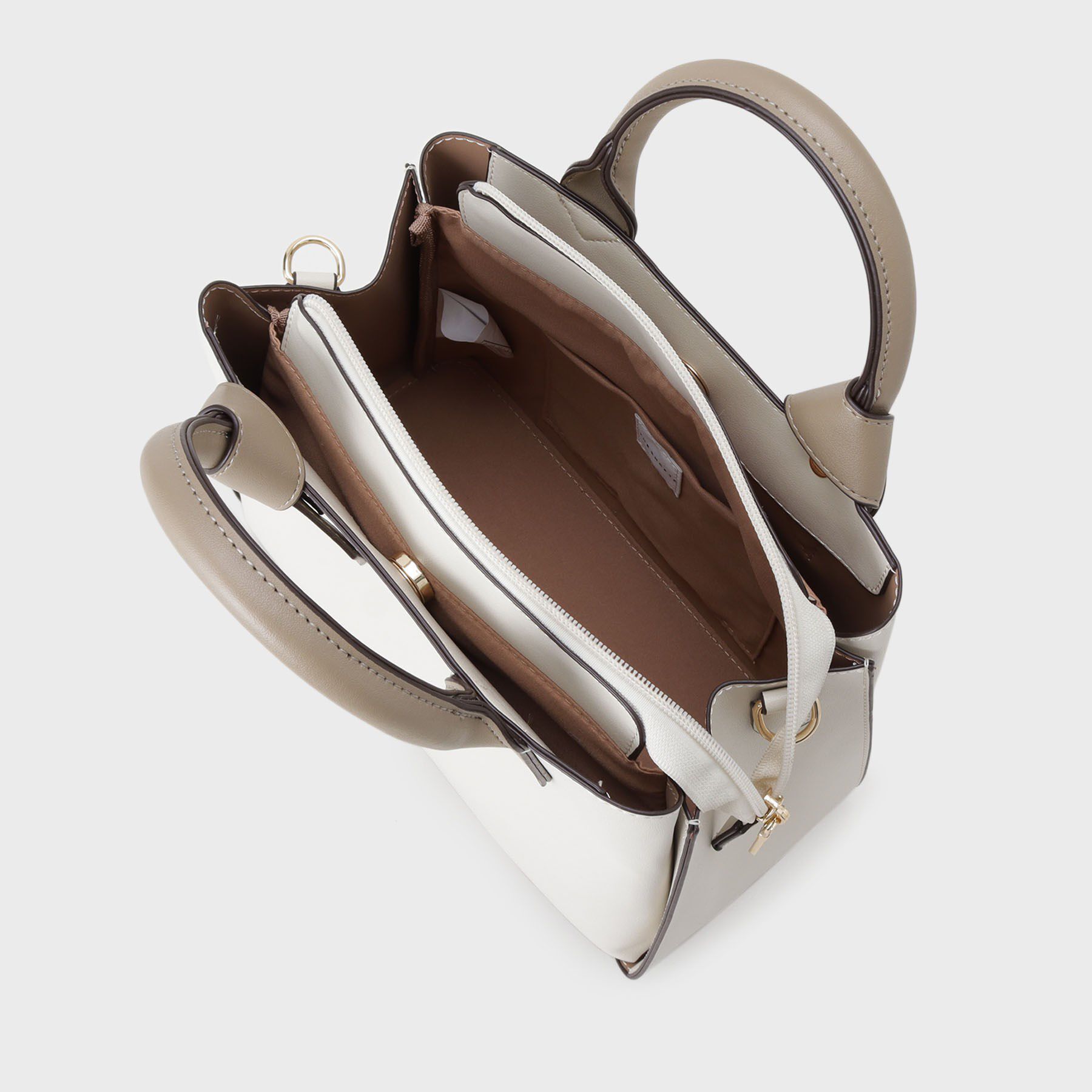 THE SHOP TK「バイカラー合皮ショルダーバッグ」|ショルダー・メッセンジャー|