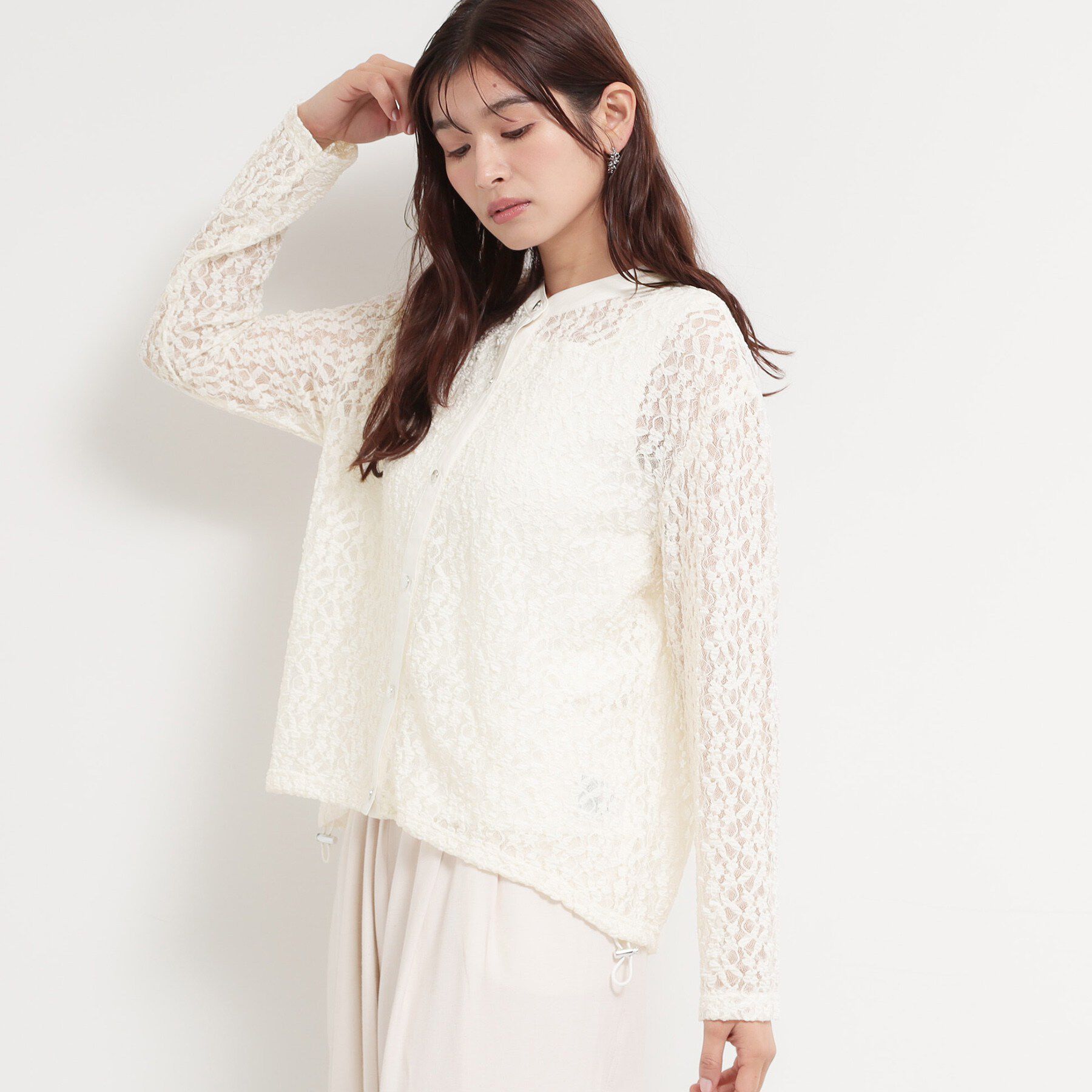 THE SHOP TK「レースシャツトップス」|Tシャツ・カットソー|