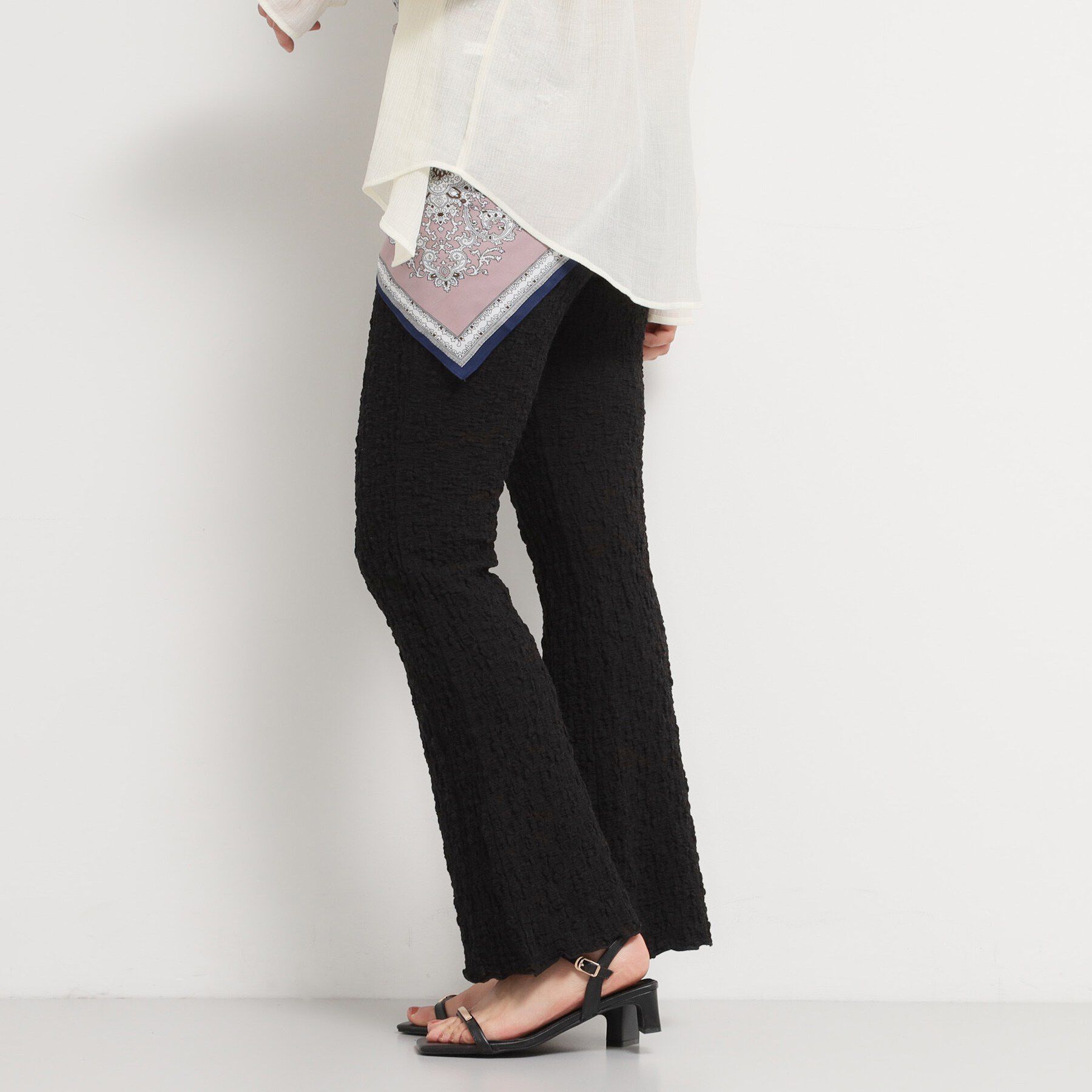 THE SHOP TK「ポコポコシャーリングフレアパンツ」|その他|