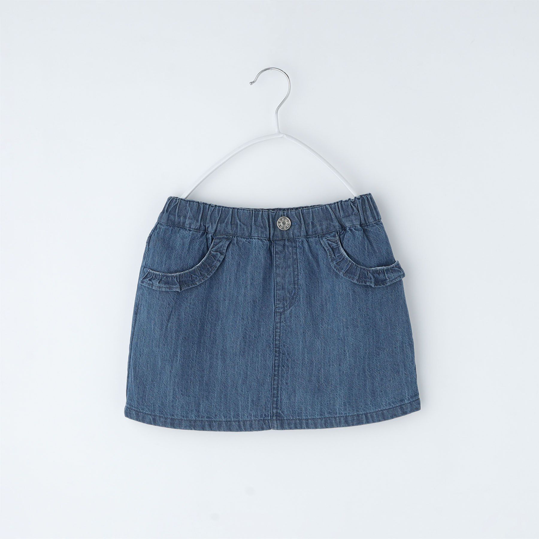 THE SHOP TK「インナー付き デニム ミニスカート」|スカート|ネイビー(094)