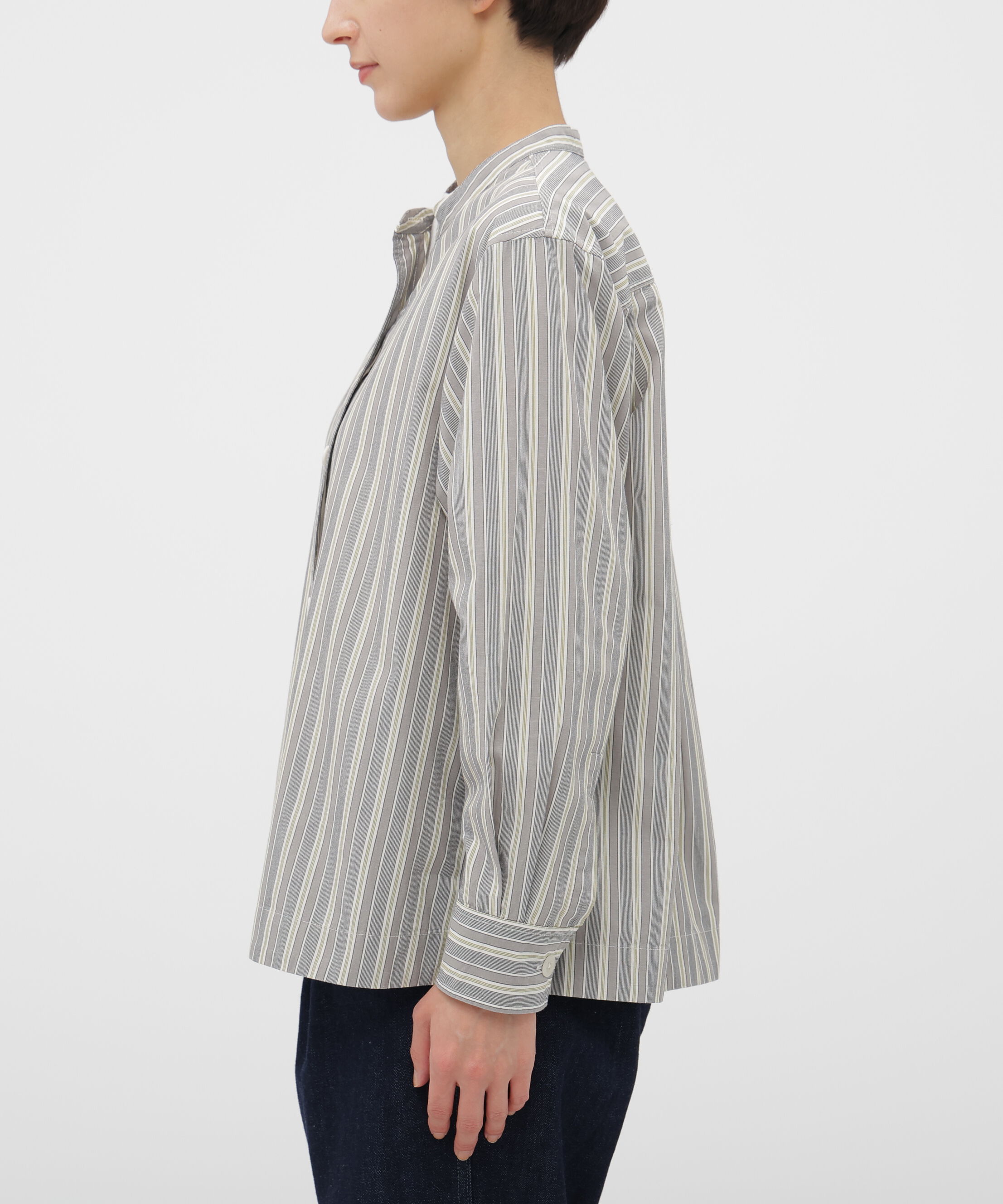 MHL.「PYJAMA STRIPE COTTON SHIRT」|シャツ・ブラウス|