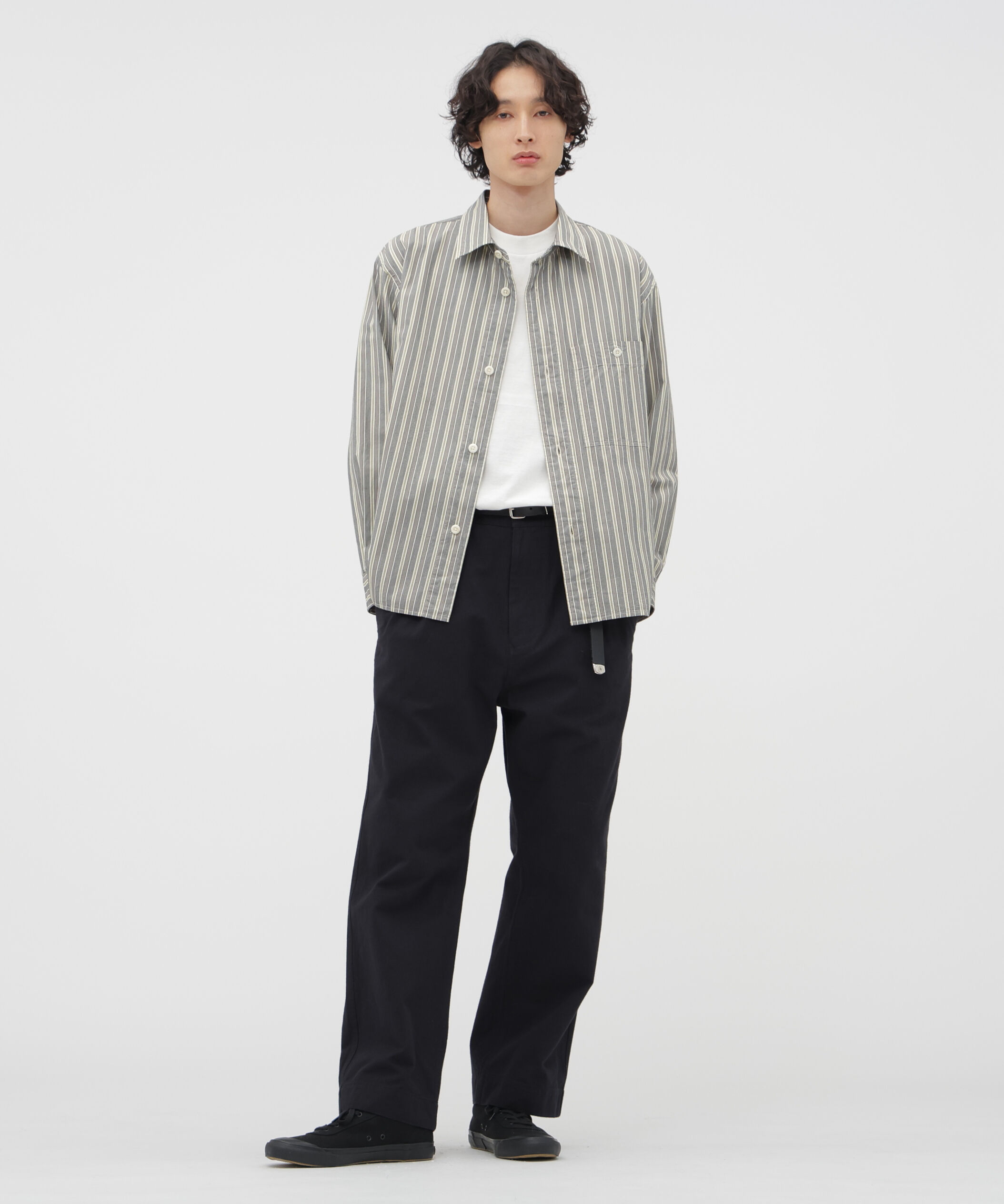 MHL.「PYJAMA STRIPE COTTON SHIRT」|シャツ・ブラウス|