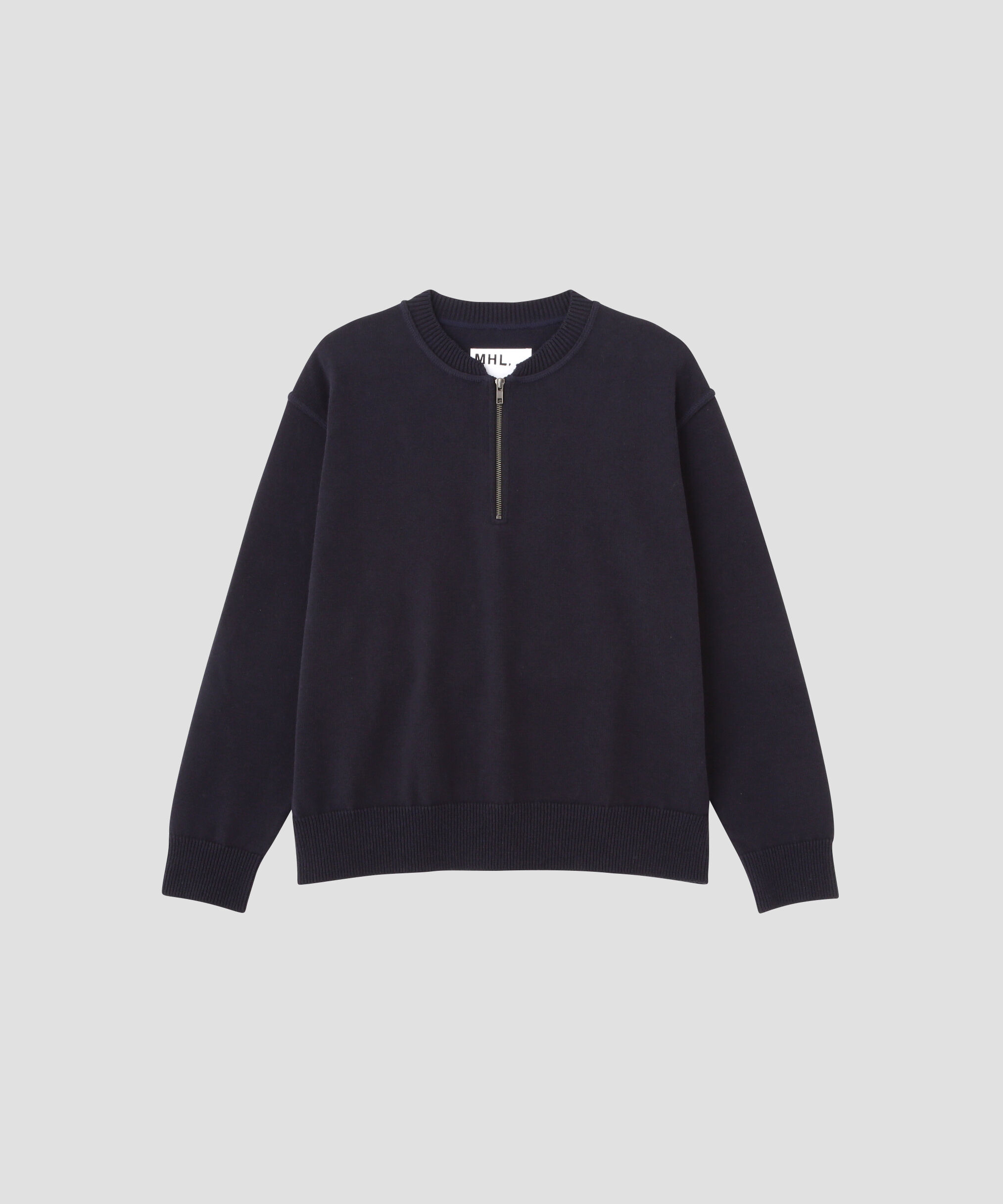 MHL.「DENSE ECO PLATED COTTON KNITWEAR」|ニット・セーター|