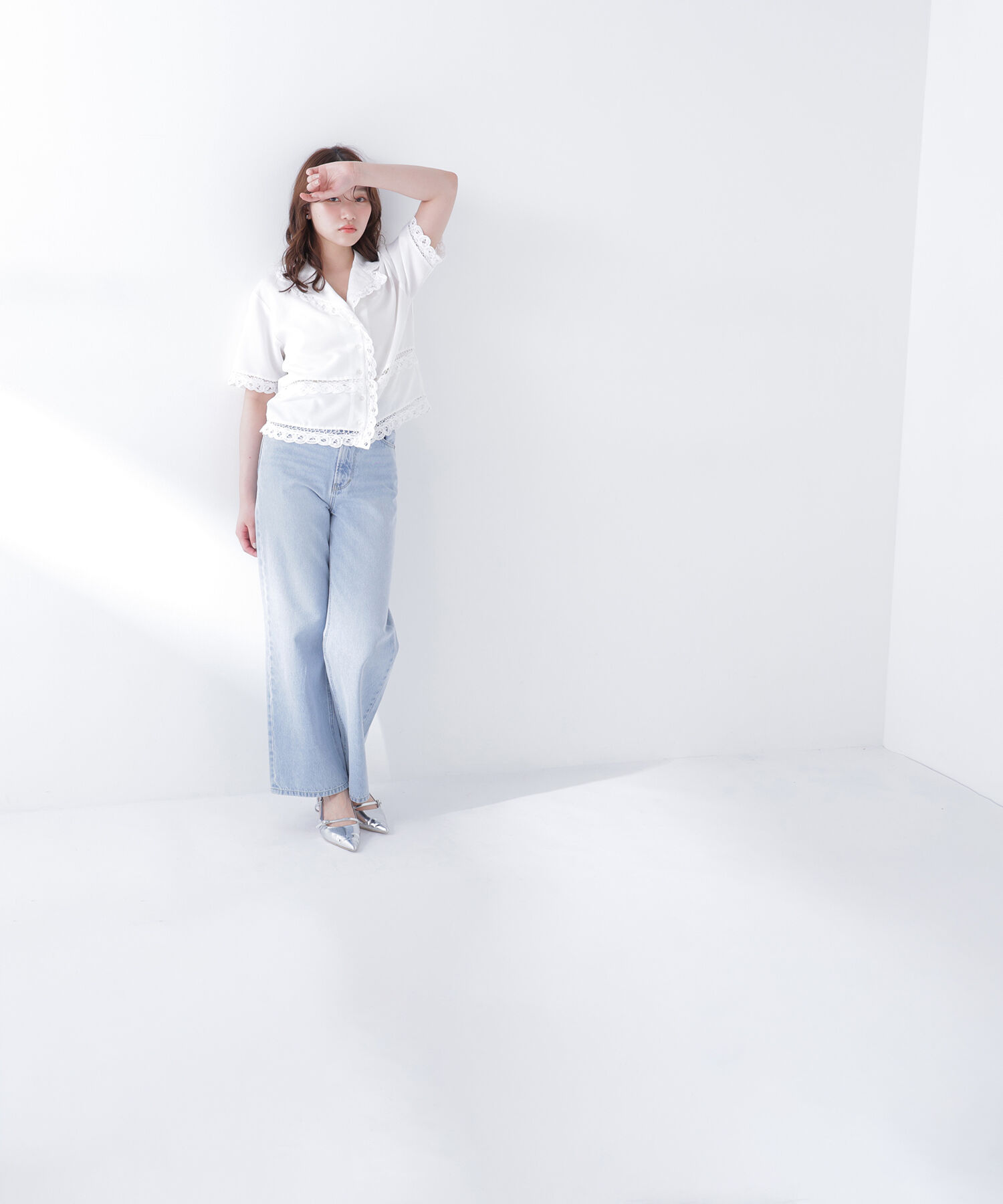  「ワイドストレートデニムパンツ」|その他|