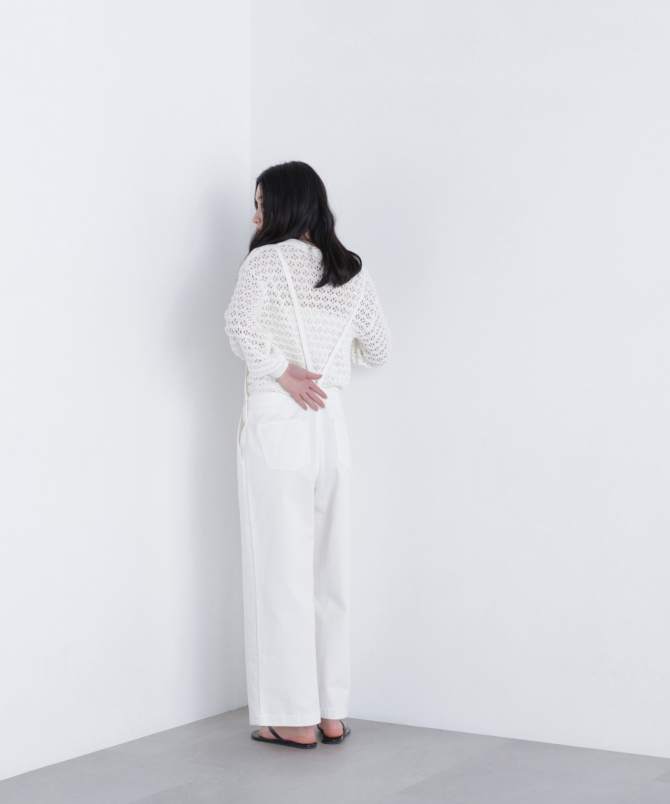  「〈N.〉透かし編みポロニット」|ニット・セーター|