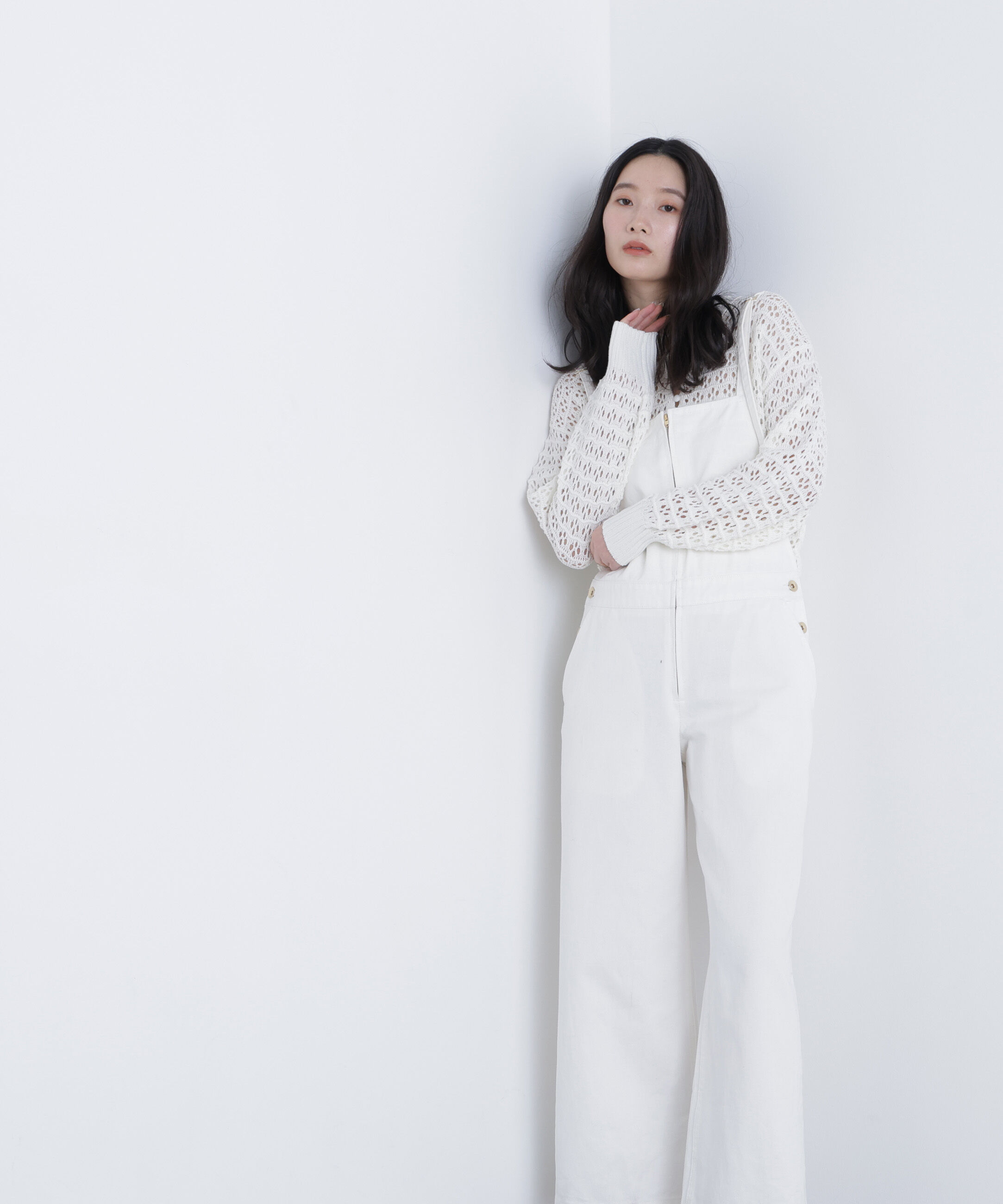  「〈N.〉透かし編みポロニット」|ニット・セーター|