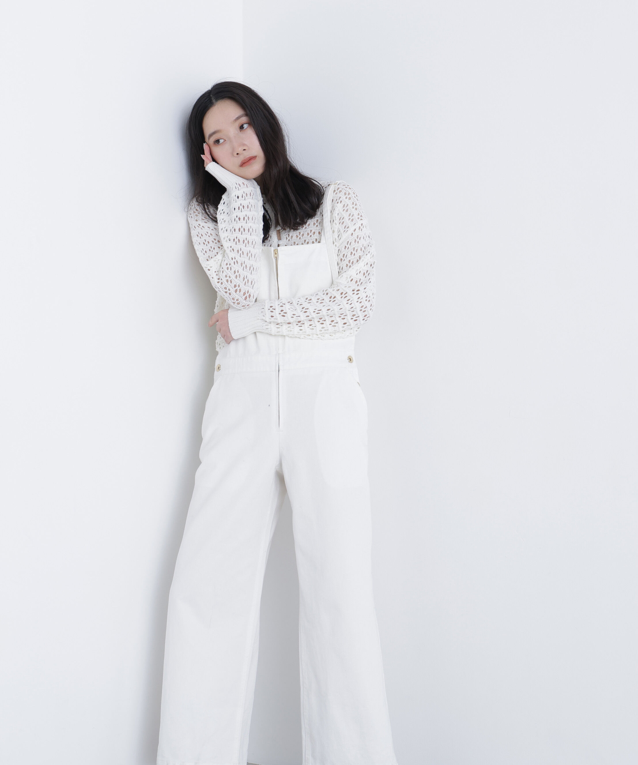  「〈N.〉透かし編みポロニット」|ニット・セーター|