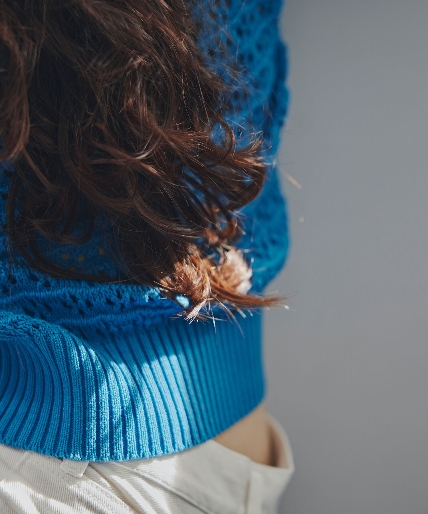  「〈N.〉透かし編みポロニット」|ニット・セーター|