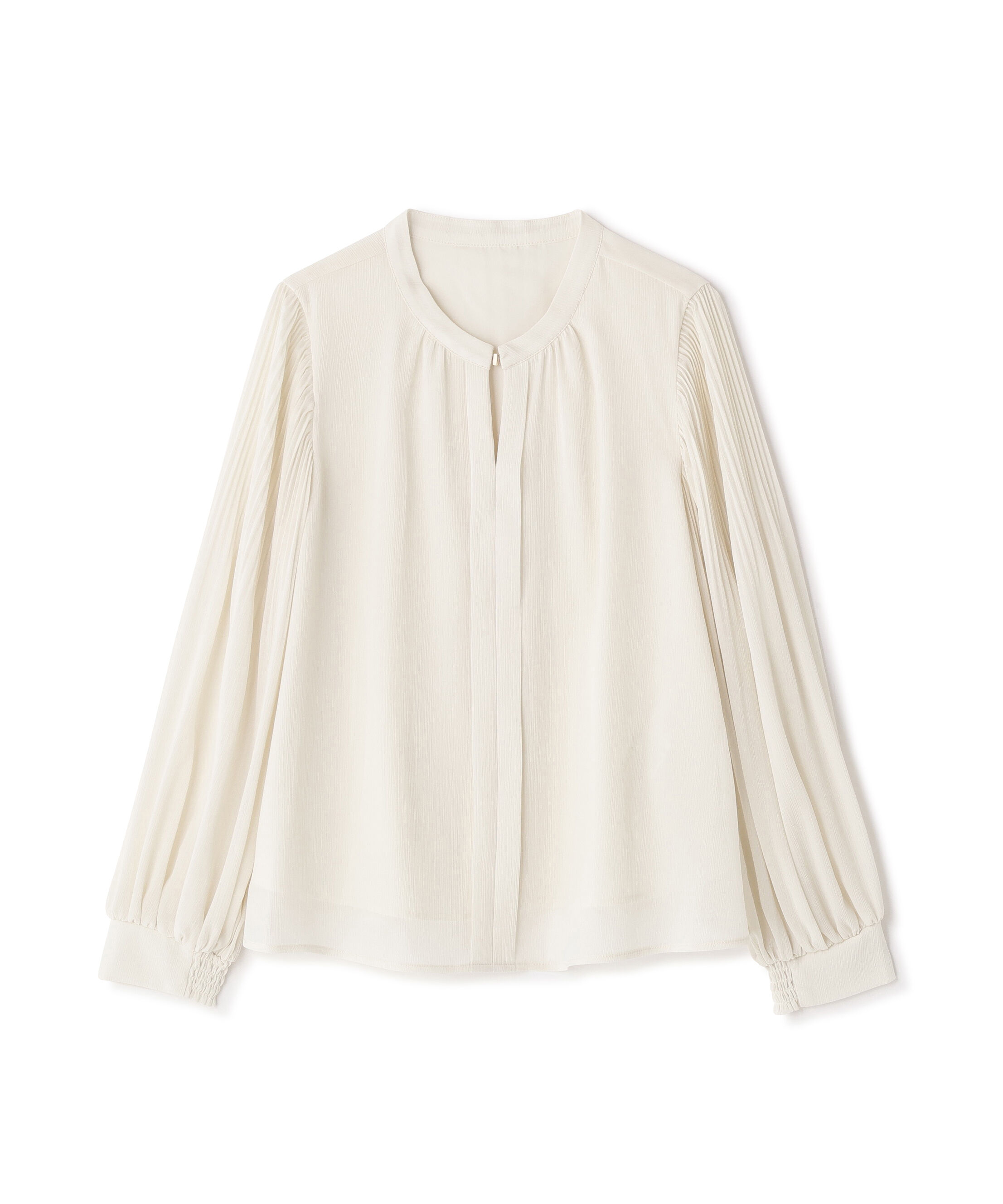  「メタルポイント楊柳ブラウスＯＴＬ」|その他|オフホワイト1