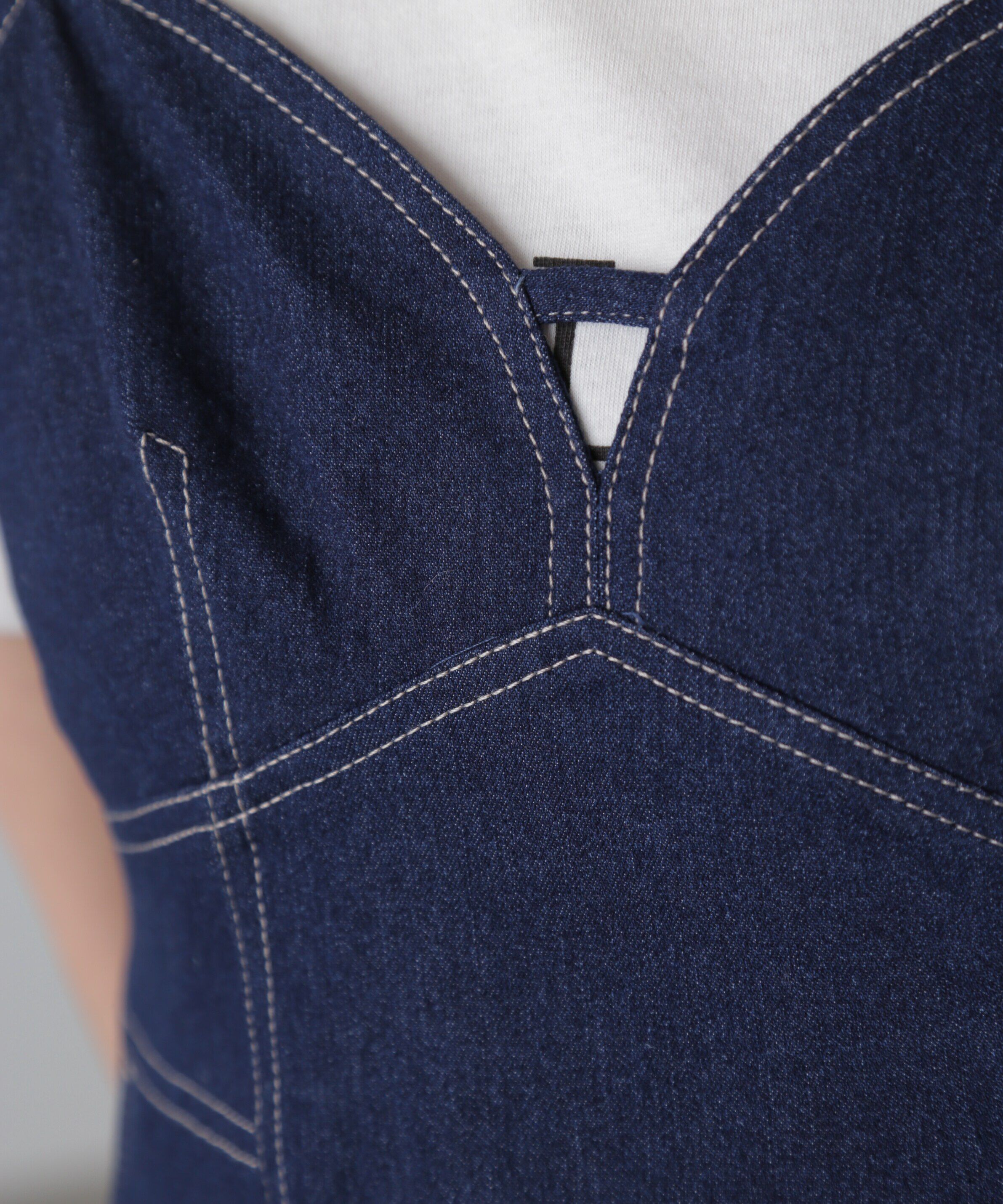  「ライトオンスデニムマーメイドキャミワンピース」|ワンピース|