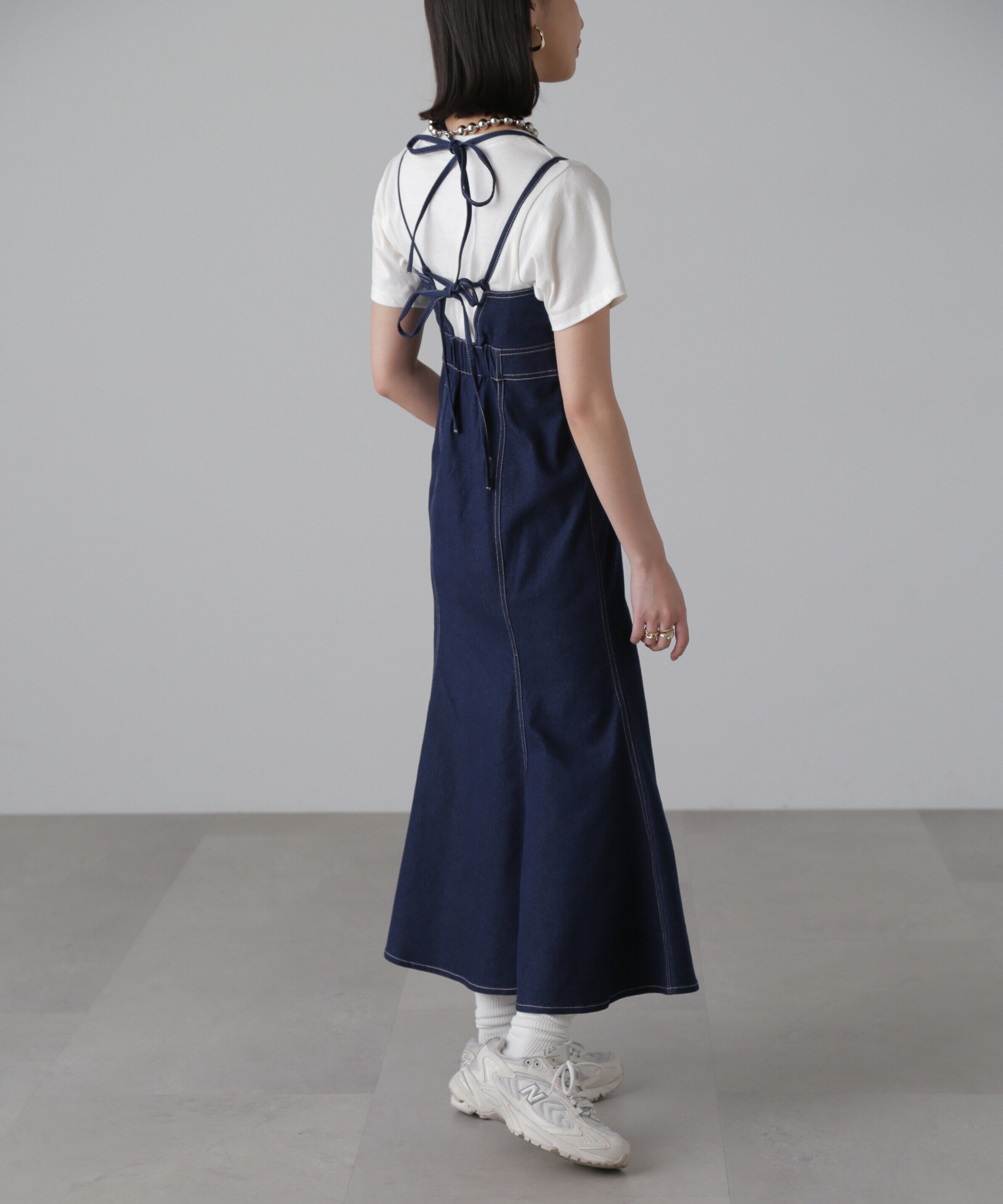  「ライトオンスデニムマーメイドキャミワンピース」|ワンピース|