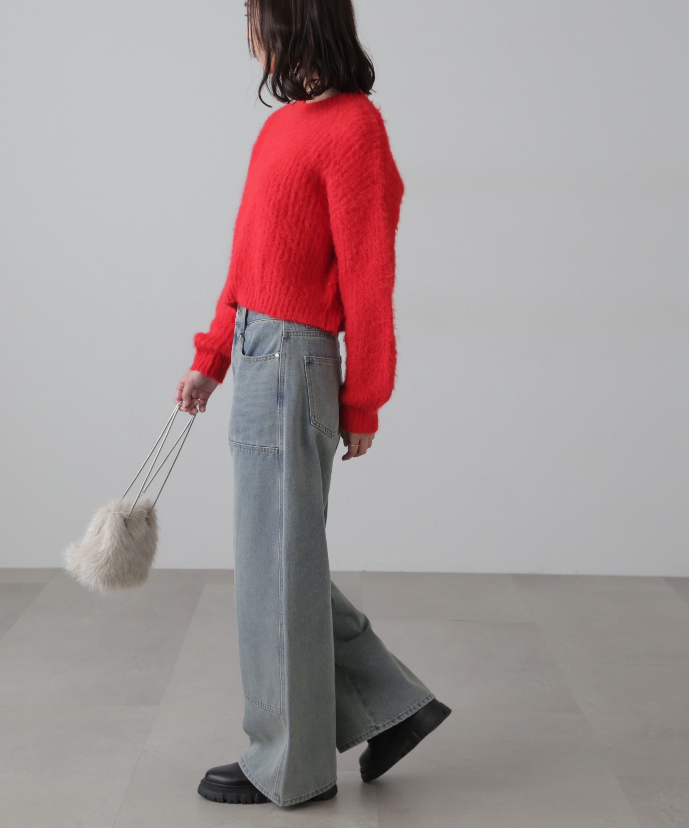  「ダブルニーワイドデニムパンツ」|その他|