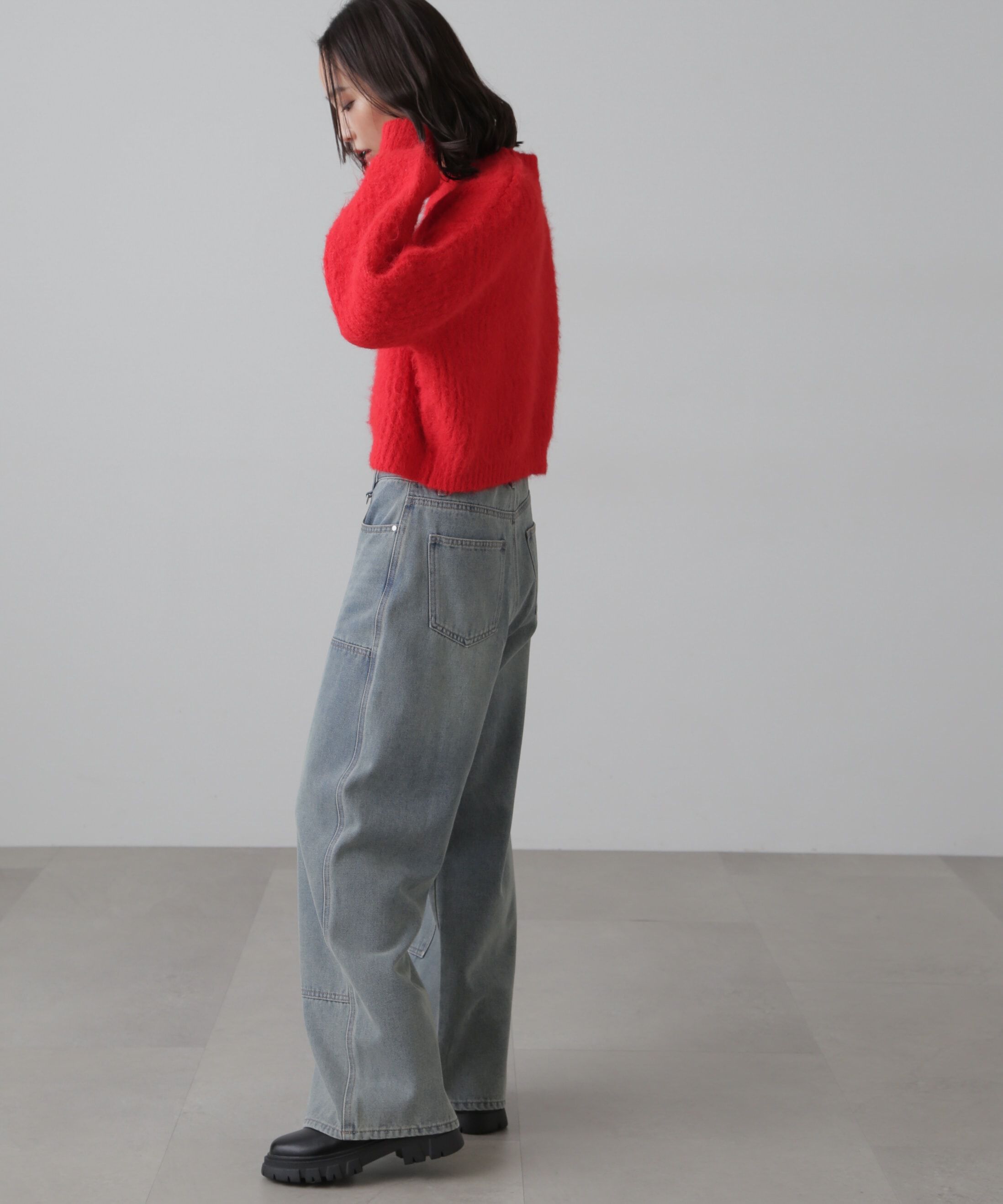  「ダブルニーワイドデニムパンツ」|その他|