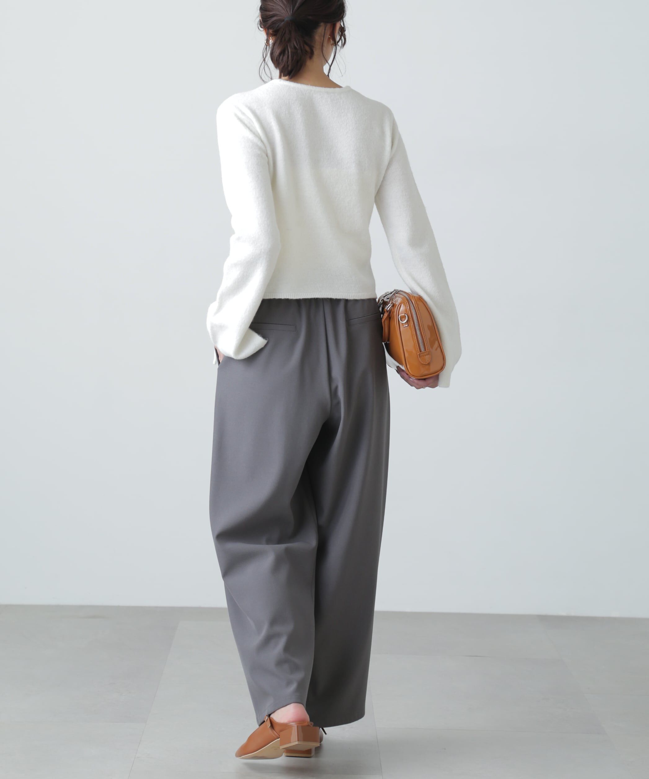  「ドロストクルーネックニット」|ニット・セーター|