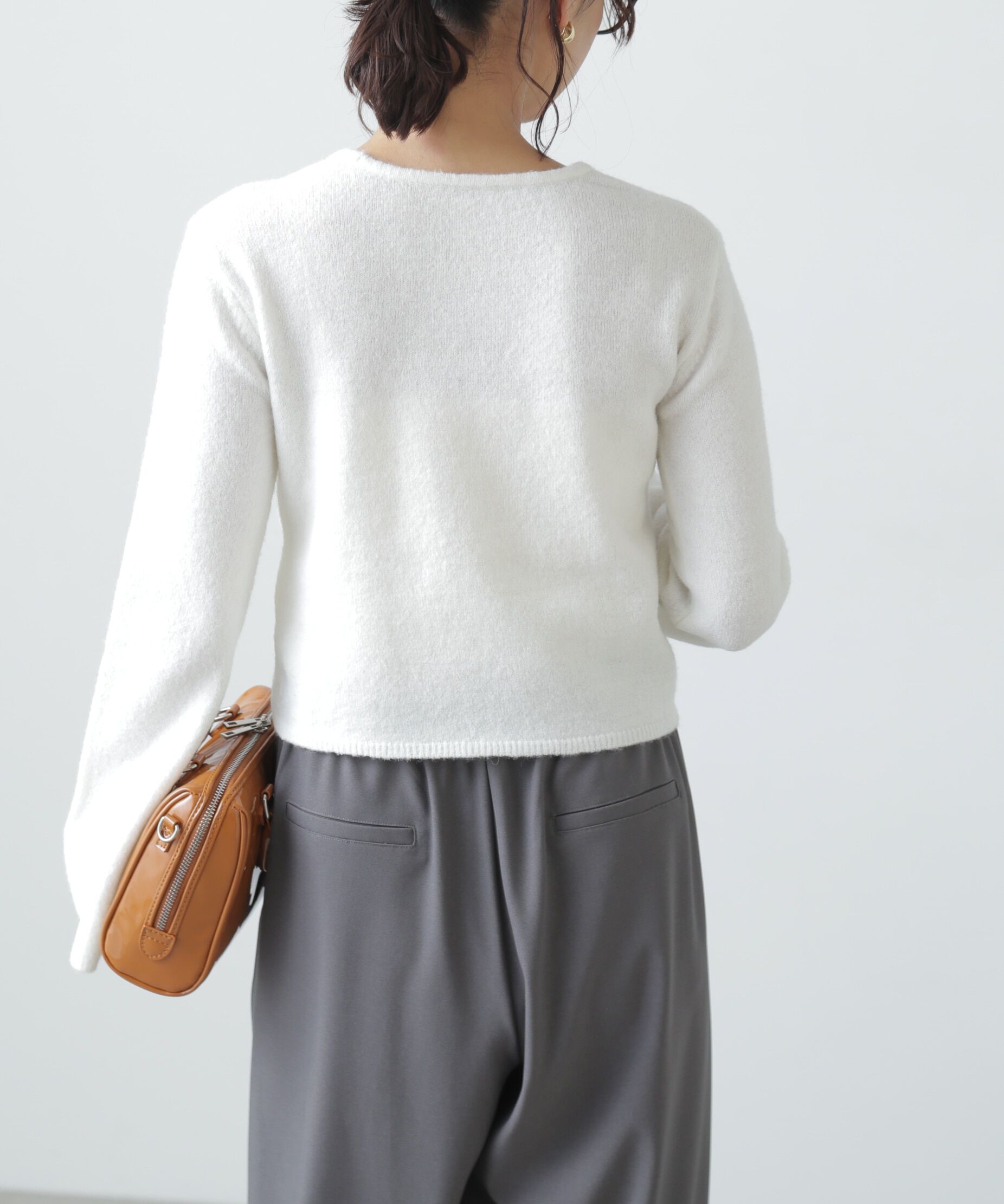  「ドロストクルーネックニット」|ニット・セーター|