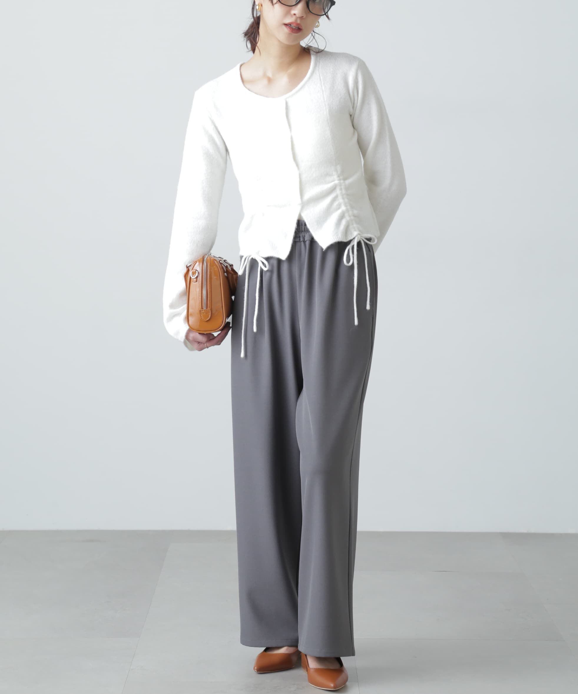  「ドロストクルーネックニット」|ニット・セーター|