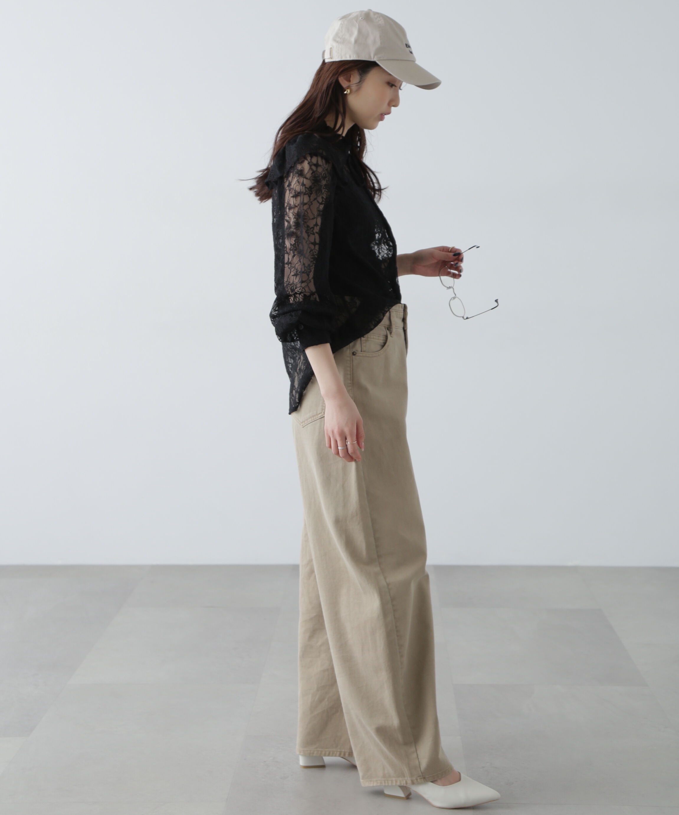  「スタンドフリルブラウス」|シャツ・ブラウス|