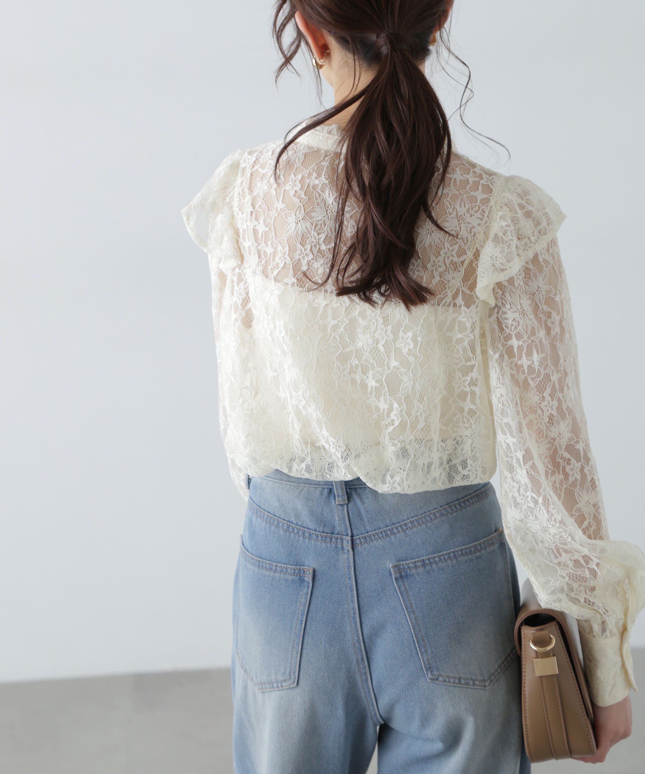  「スタンドフリルブラウス」|シャツ・ブラウス|