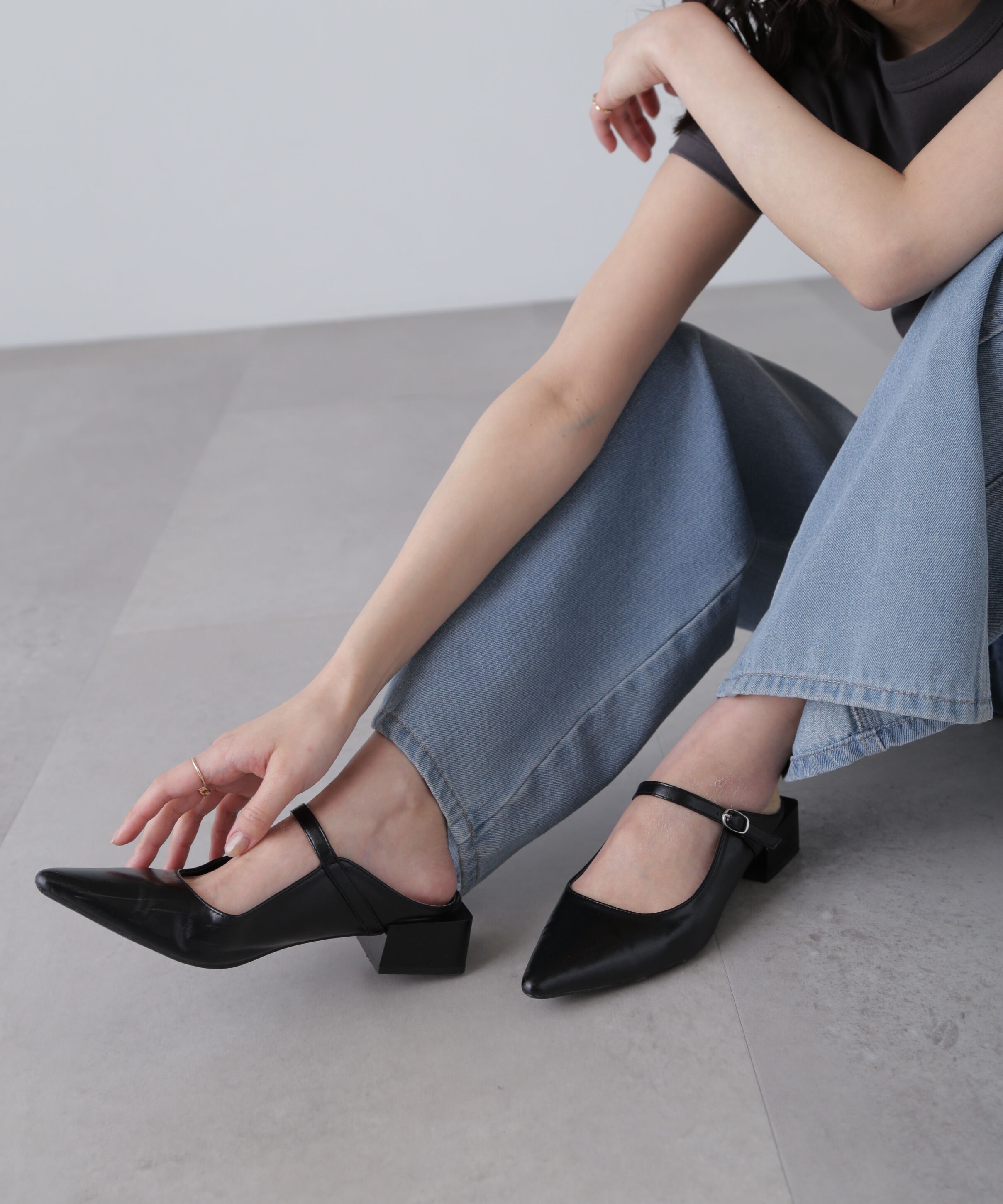  「メリージェーンミュール」|その他|ブラック