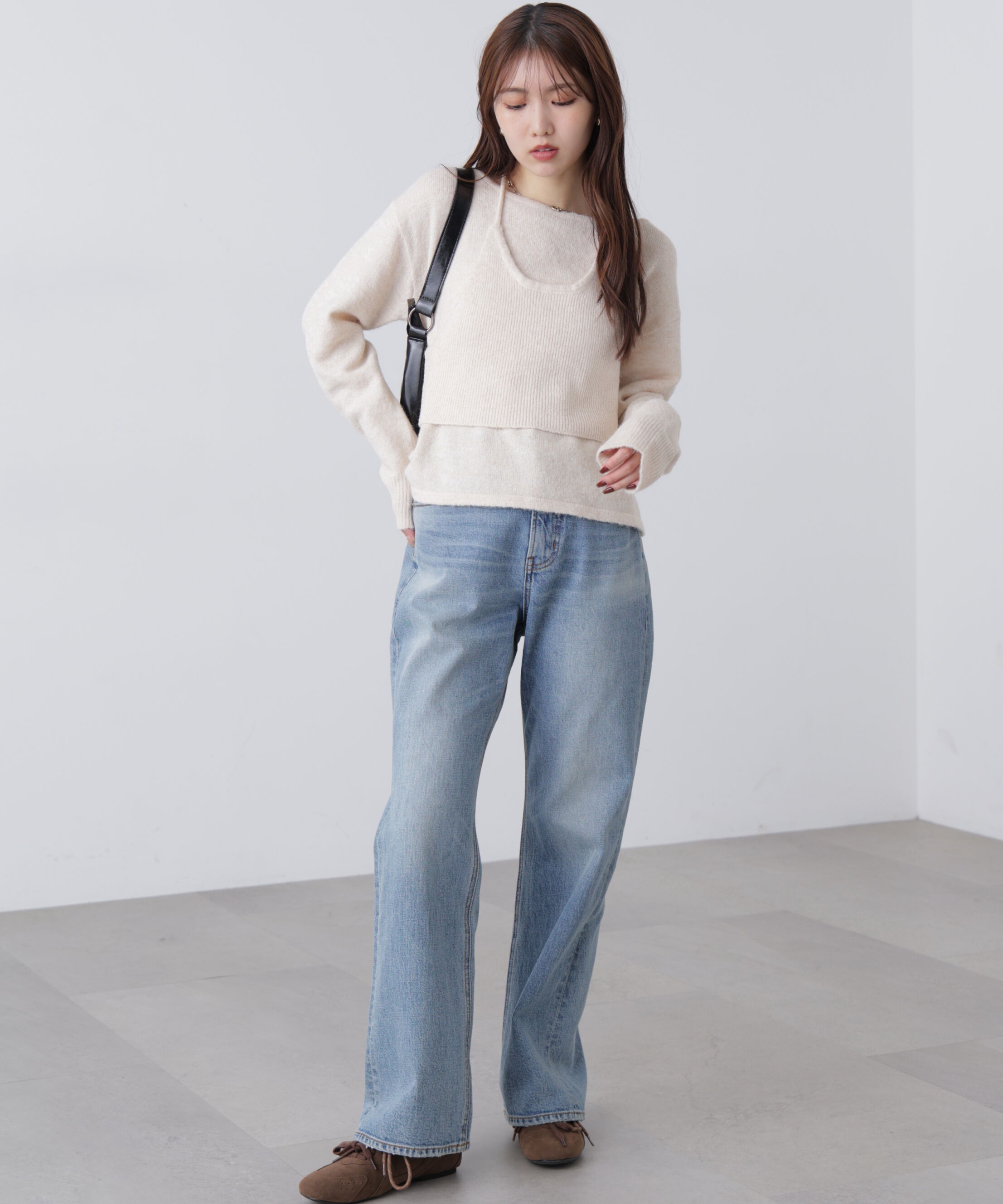  「ホルターネックビスチェセットニット」|ニット・セーター|