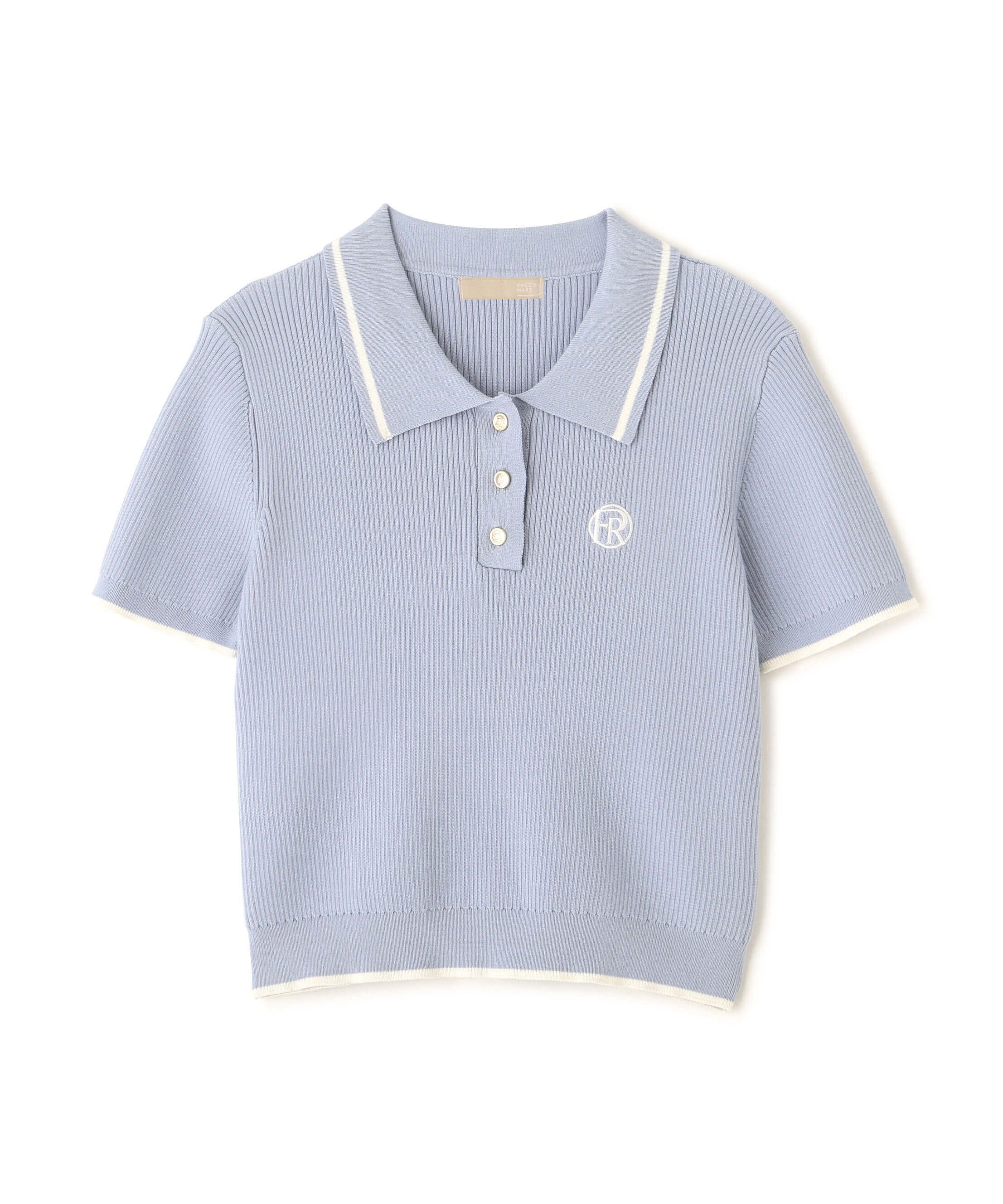  「配色コンパクトポロニット」|ニット・セーター|