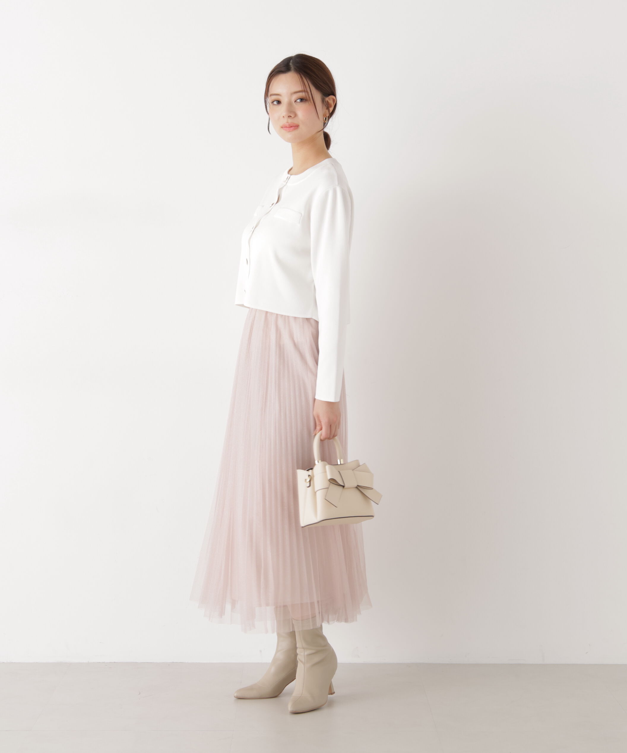 PROPORTION BODY DRESSING「《EDIT COLOGNE》ラメプリーツスカート26SS」|スカート|