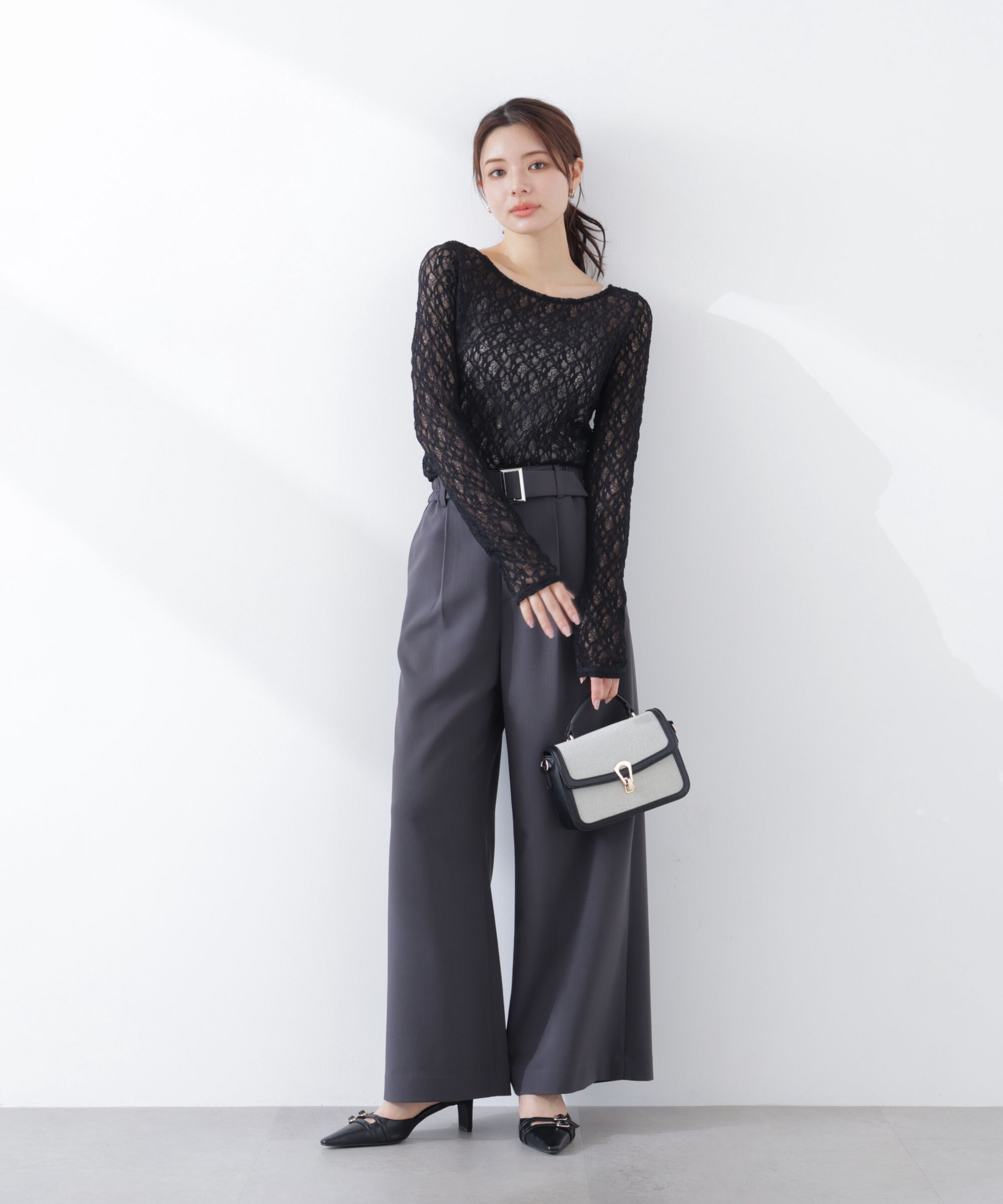 PROPORTION BODY DRESSING「ベルトドッキングワイドパンツ　26SS」|その他|