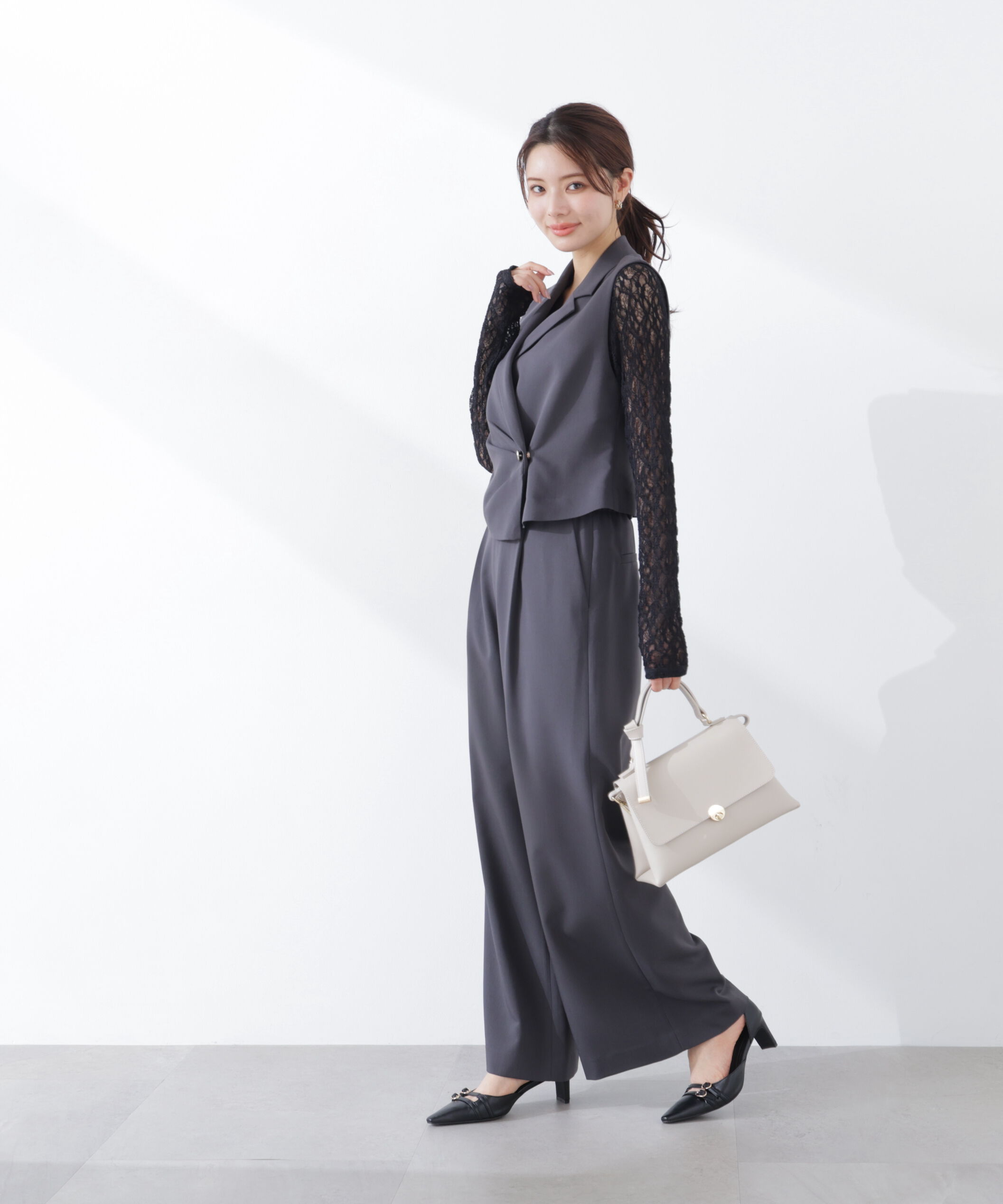 PROPORTION BODY DRESSING「ベルトドッキングワイドパンツ　26SS」|その他|