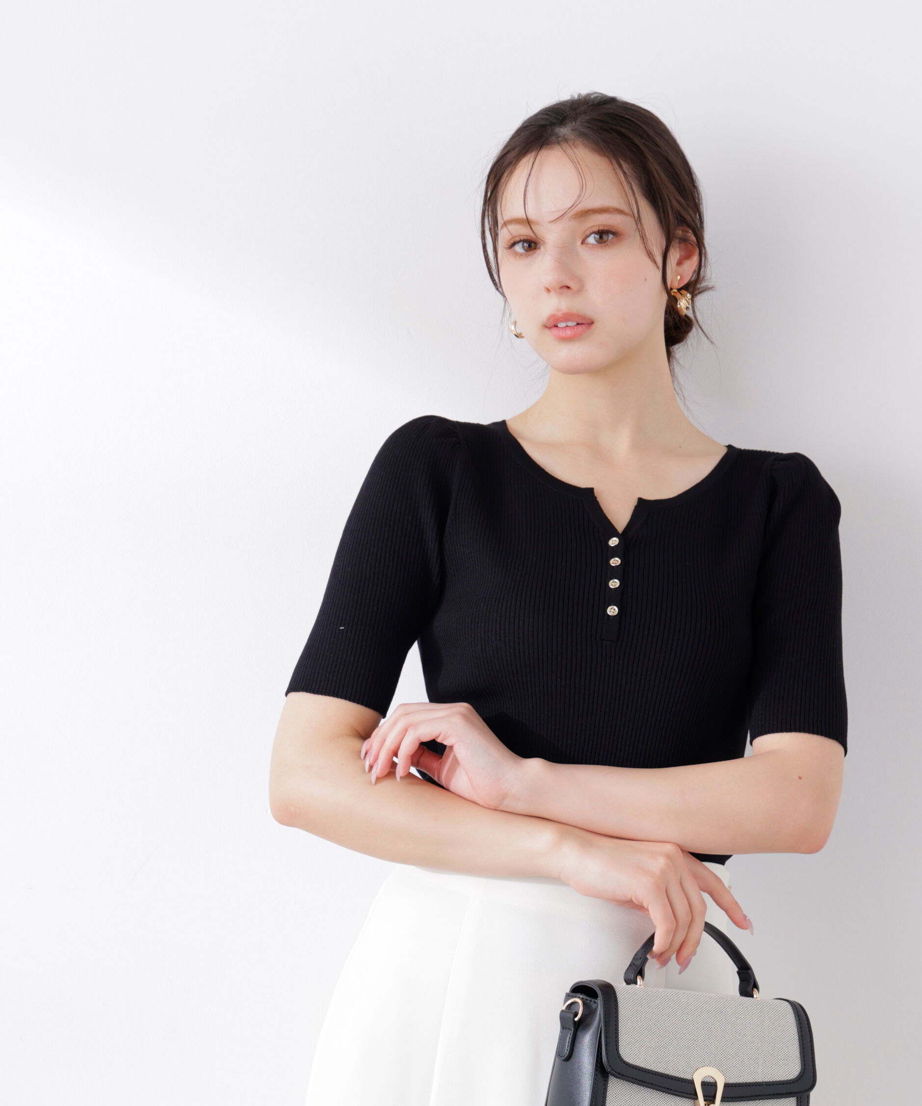 PROPORTION BODY DRESSING「ヘンリーネックニット 26SS」|ニット・セーター|