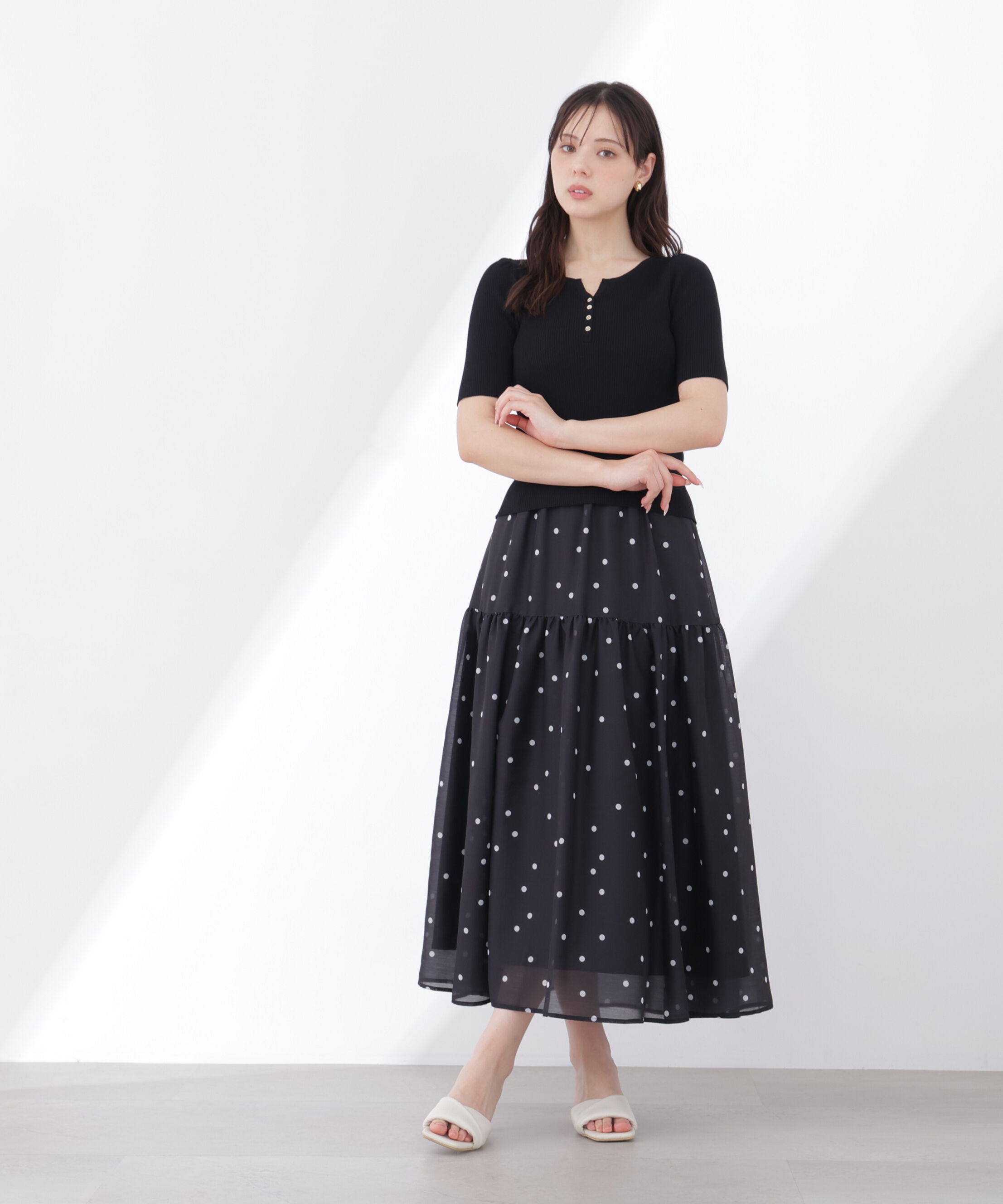 PROPORTION BODY DRESSING「ヘンリーネックニット 26SS」|ニット・セーター|