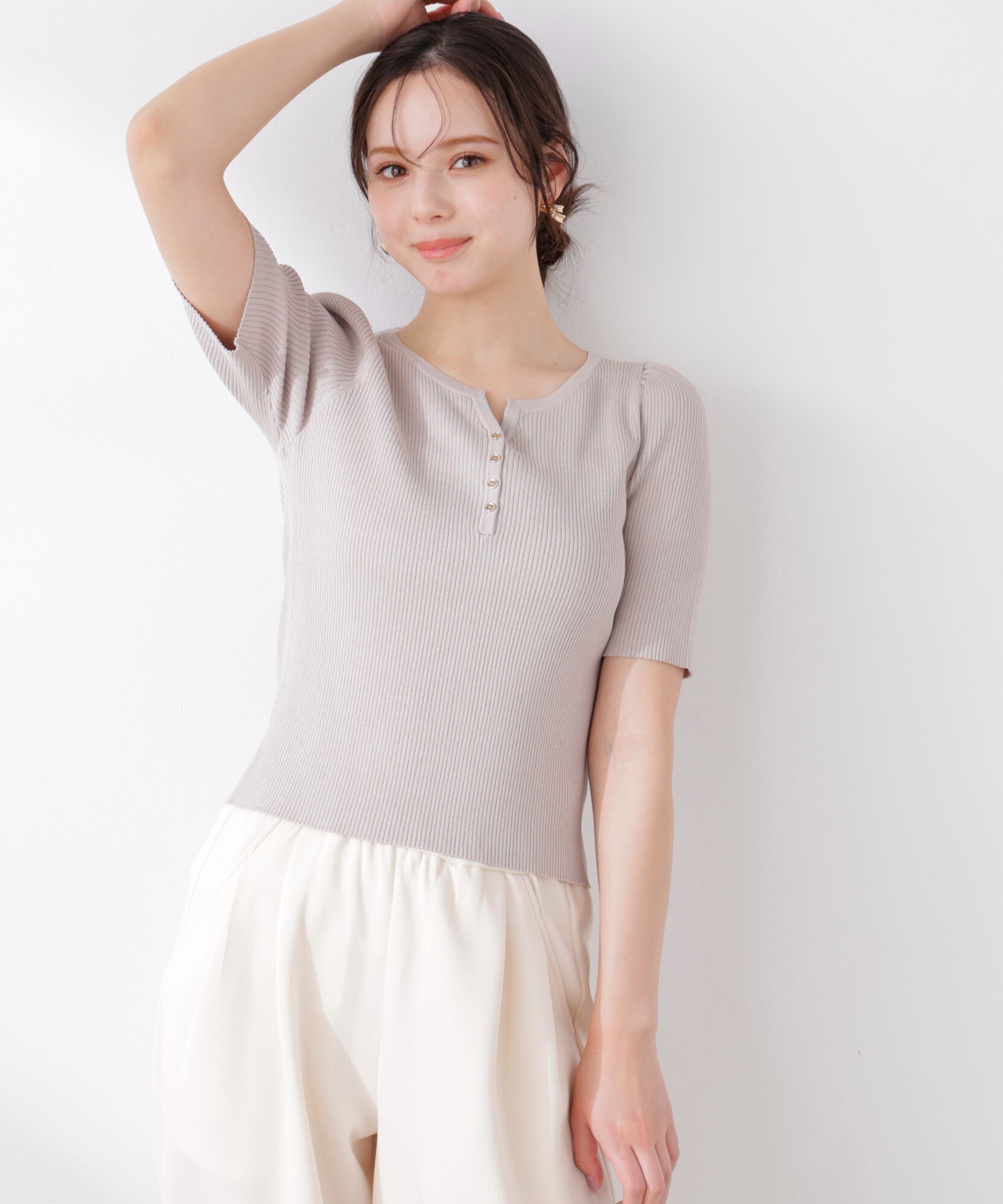 PROPORTION BODY DRESSING「ヘンリーネックニット 26SS」|ニット・セーター|