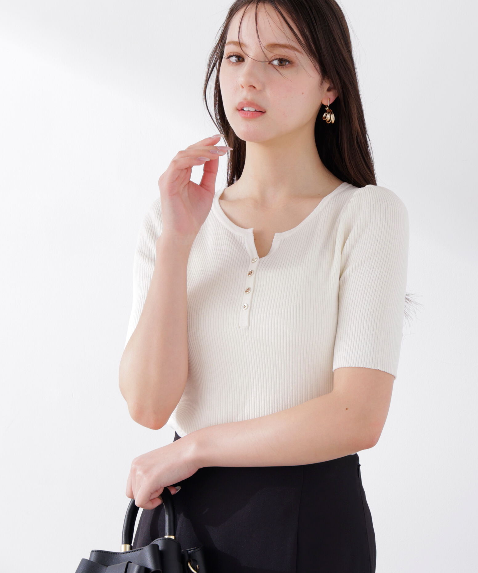 PROPORTION BODY DRESSING「ヘンリーネックニット 26SS」|ニット・セーター|